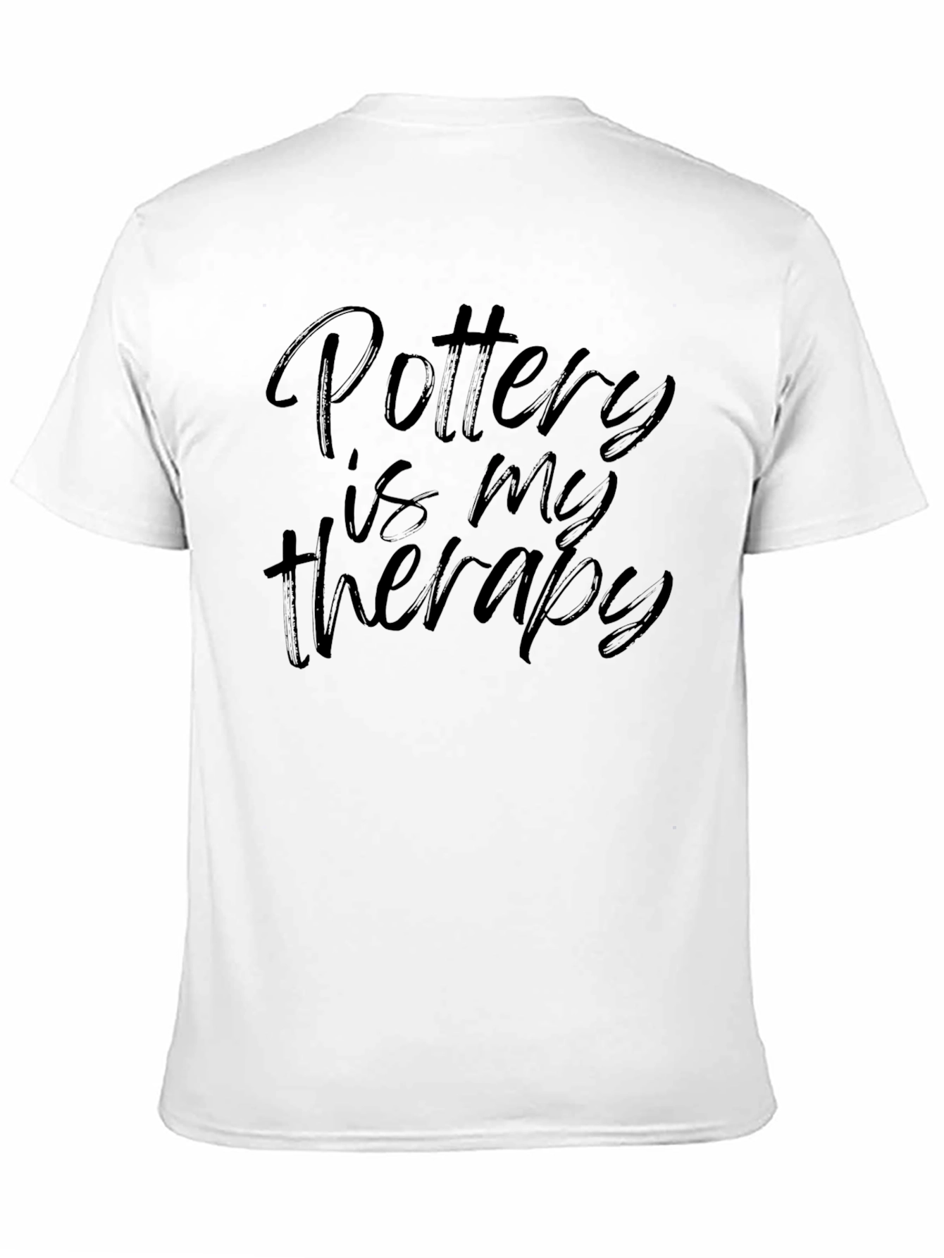 Black Pottery Is My Therapy Black T-Shirt view 11