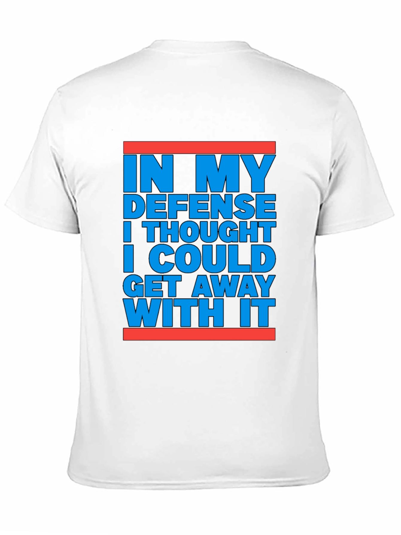 Black In My Defense Funny Graphic Tee view 11