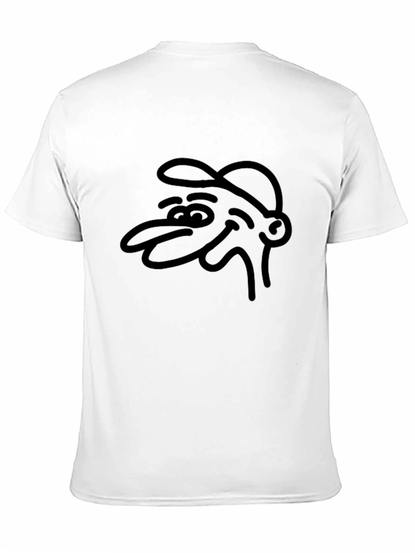 Black Cartoon Graphic Tee - Black T-Shirt view 11