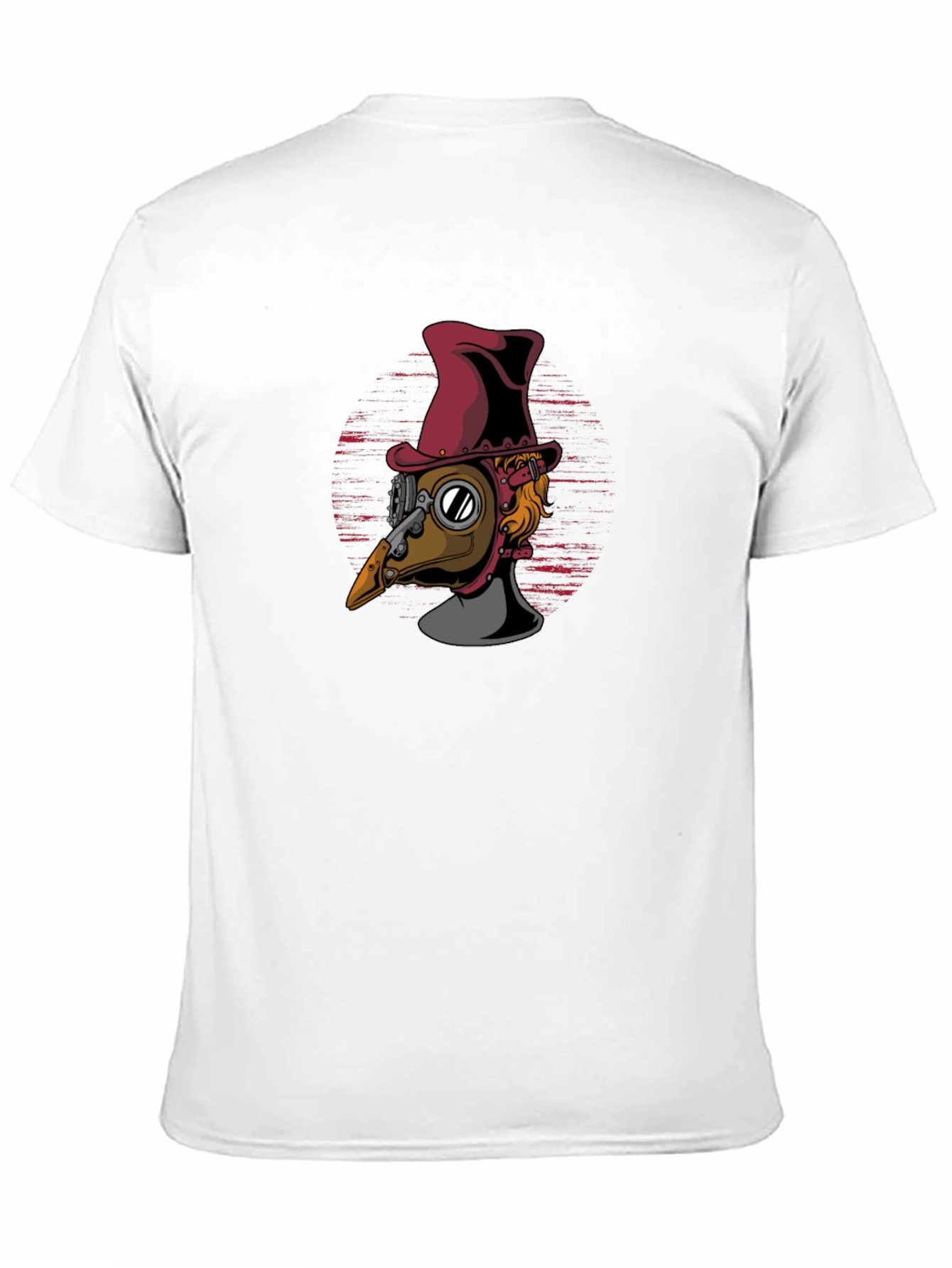 Black Steampunk Plague Doctor T-Shirt - Unique Design view 11