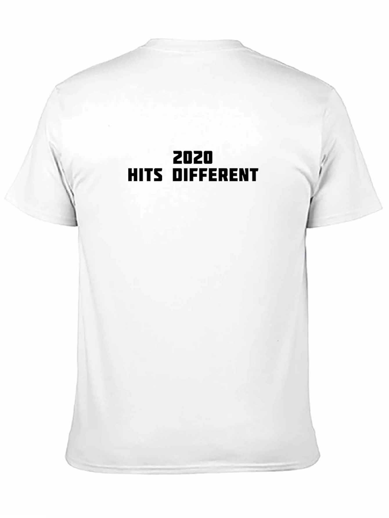 Black 2020 Hits Different Black Graphic Tee view 11