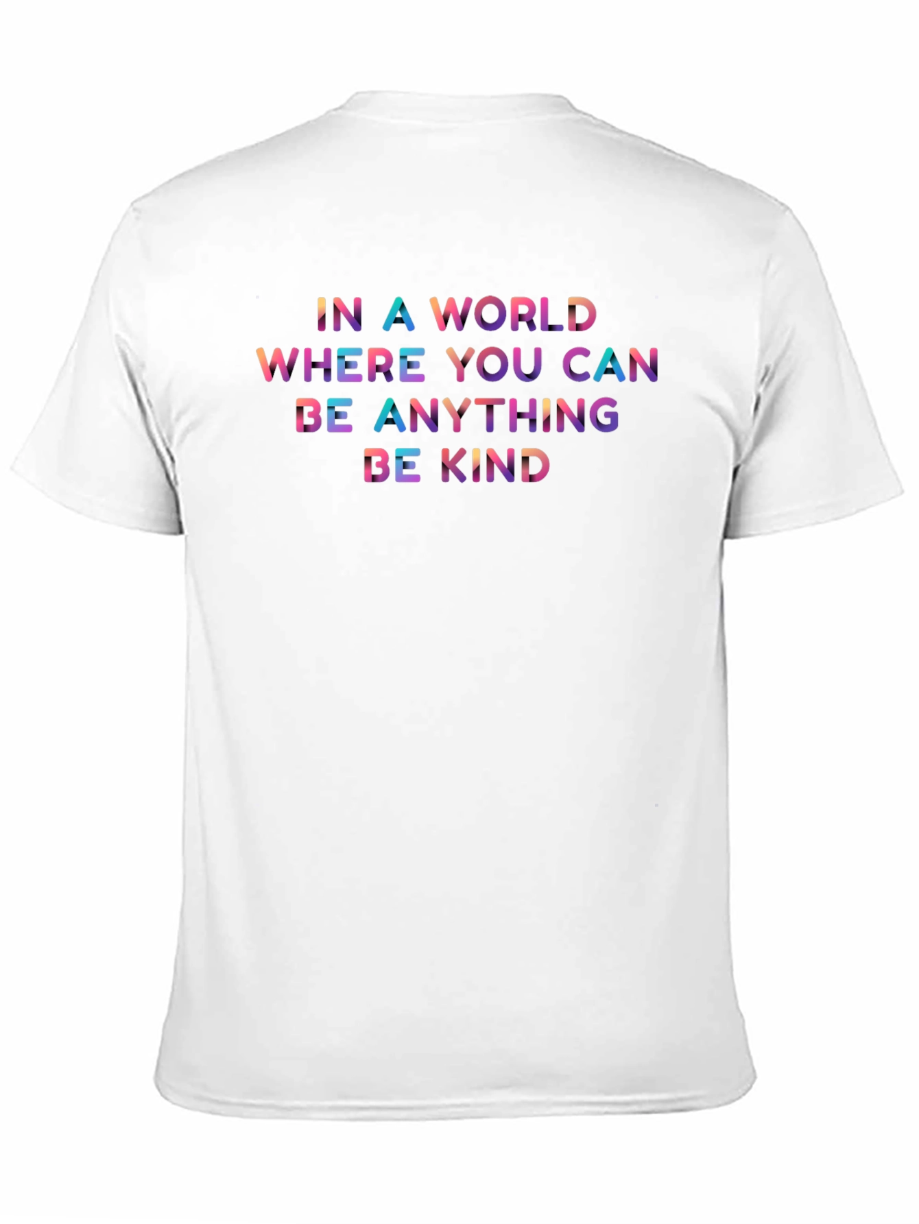 Black Be Kind T-Shirt: Colorful Inspirational Graphic Tee view 11