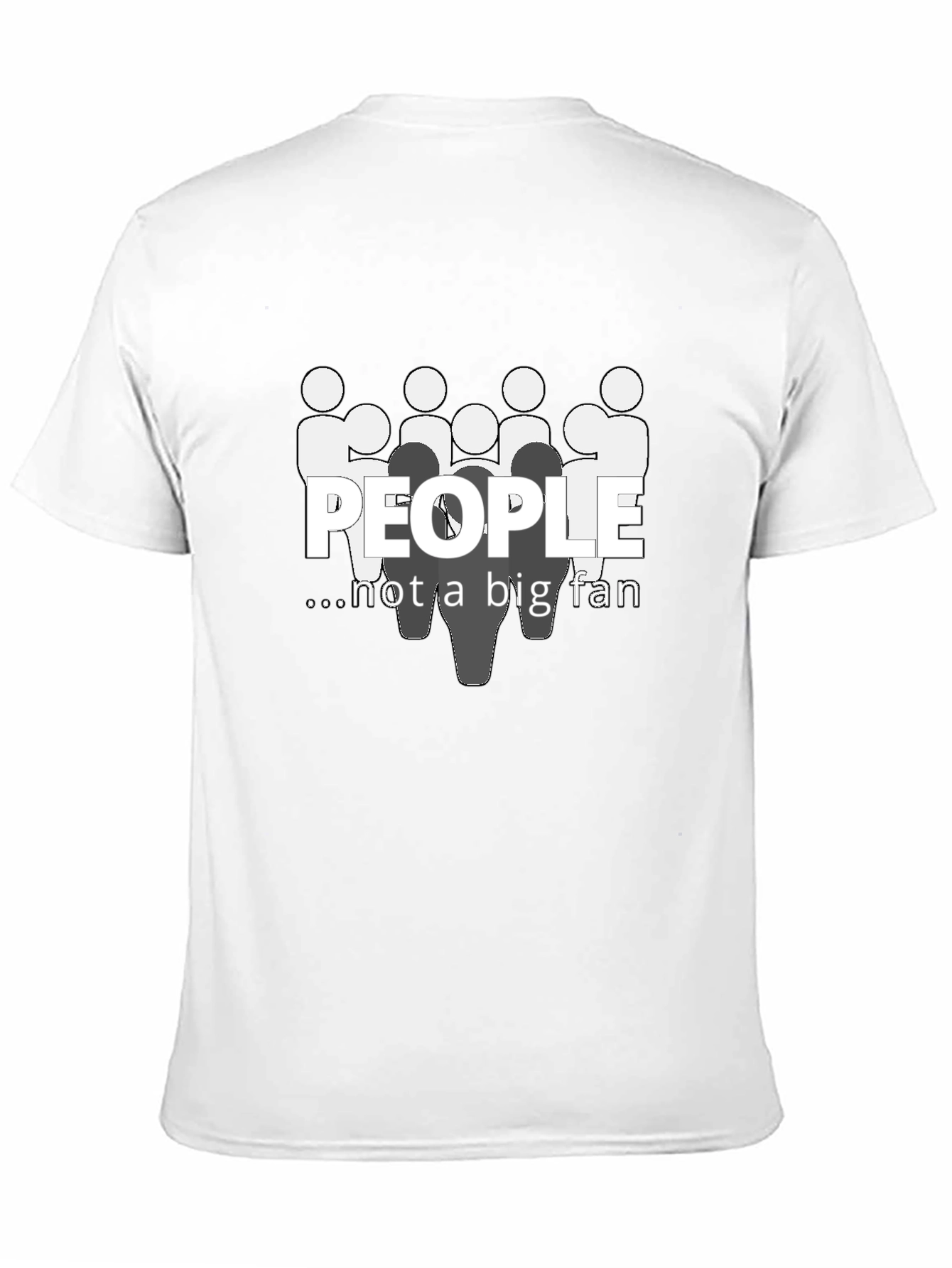 Black People Not A Big Fan Graphic T-Shirt Black view 11