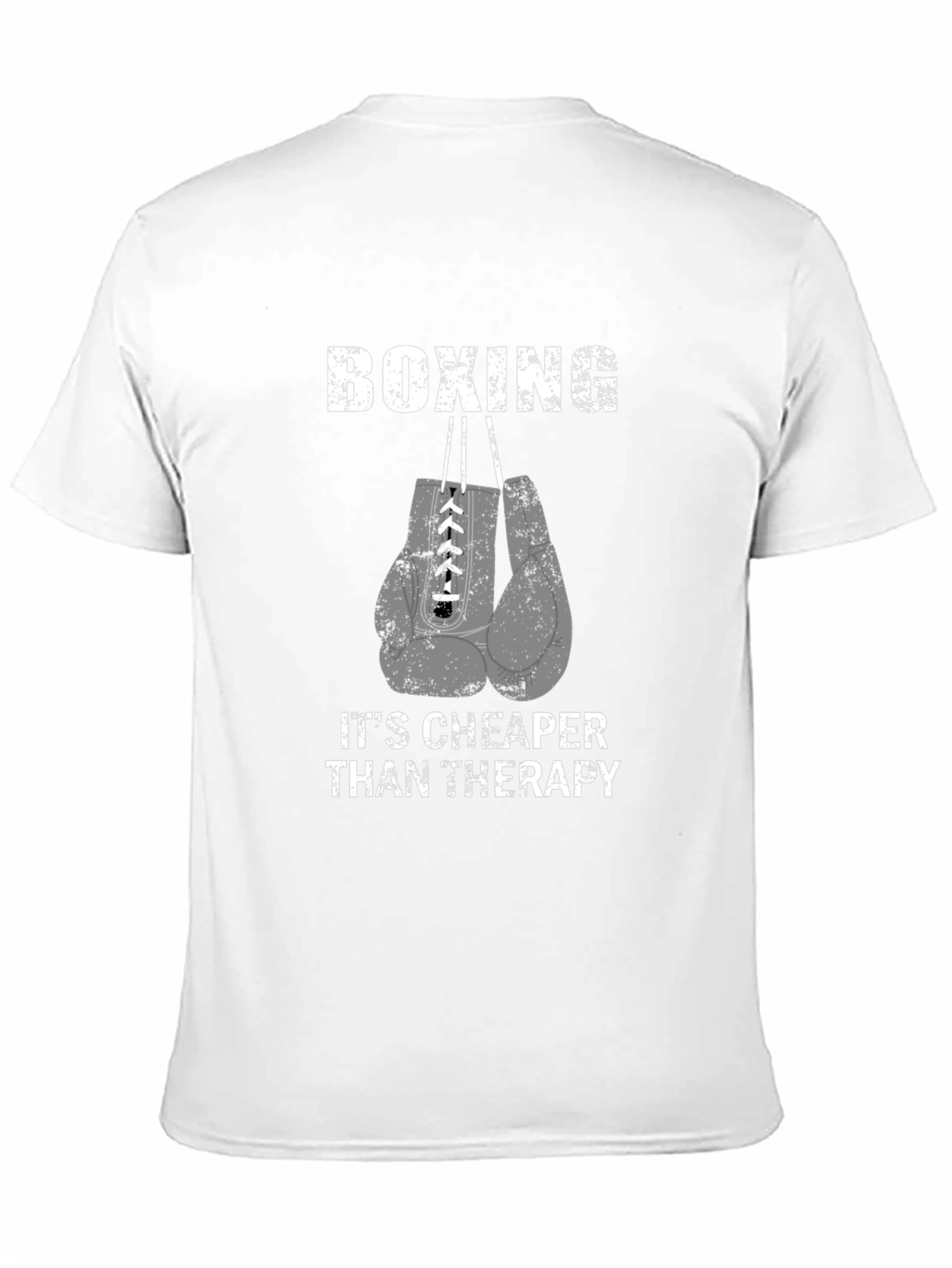 Black Boxing Therapy T-Shirt | Funny Boxing Gift view 11