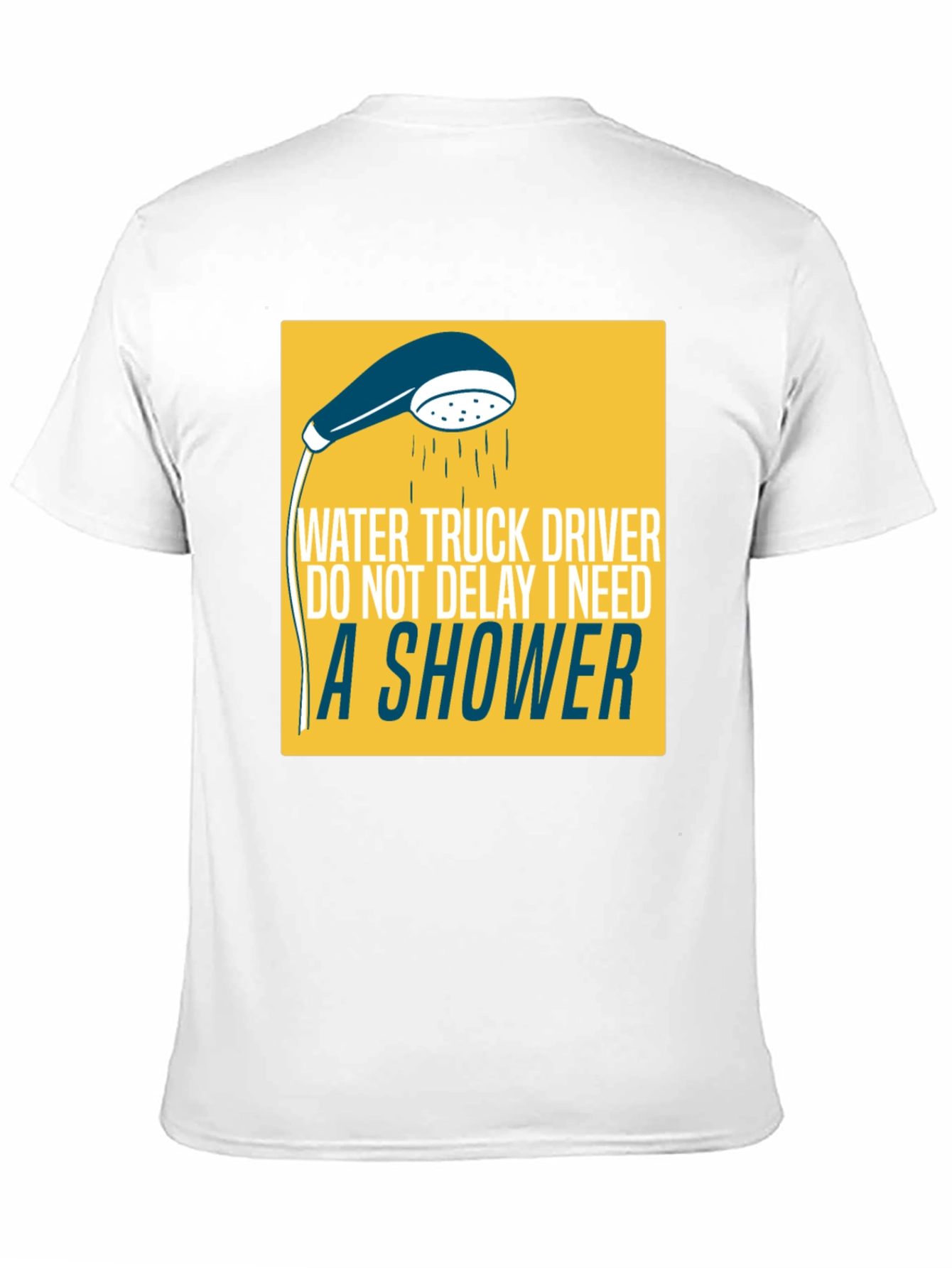 Black Water Truck Driver Humor T-Shirt view 11