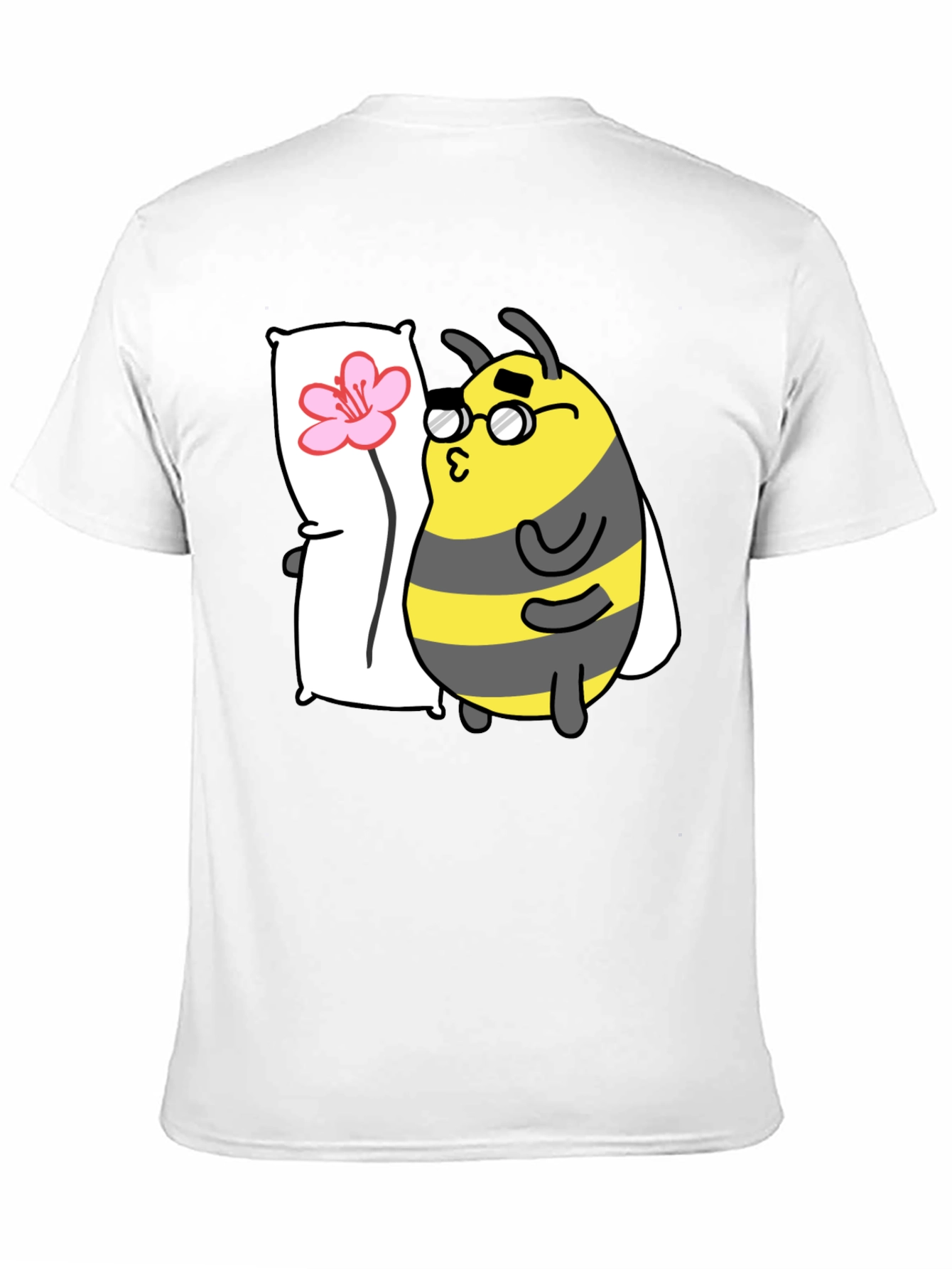 Black Bee with Pillow T-Shirt view 11