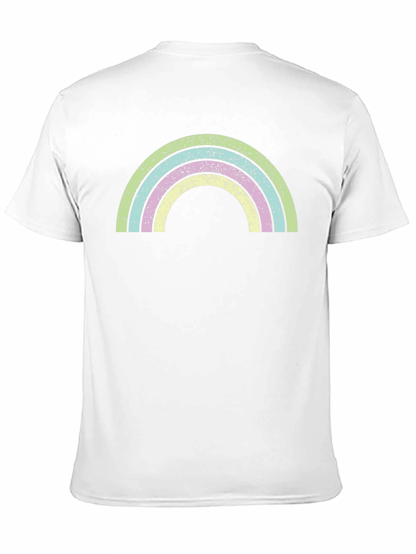 Black Retro Rainbow Graphic T-Shirt - Soft Cotton Blend view 11