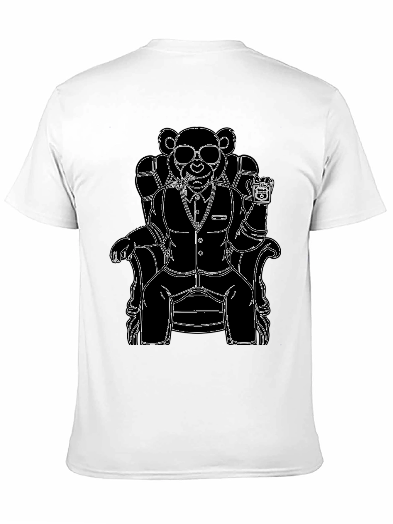 Black Bear Boss T-Shirt - Cool Graphic Tee view 11