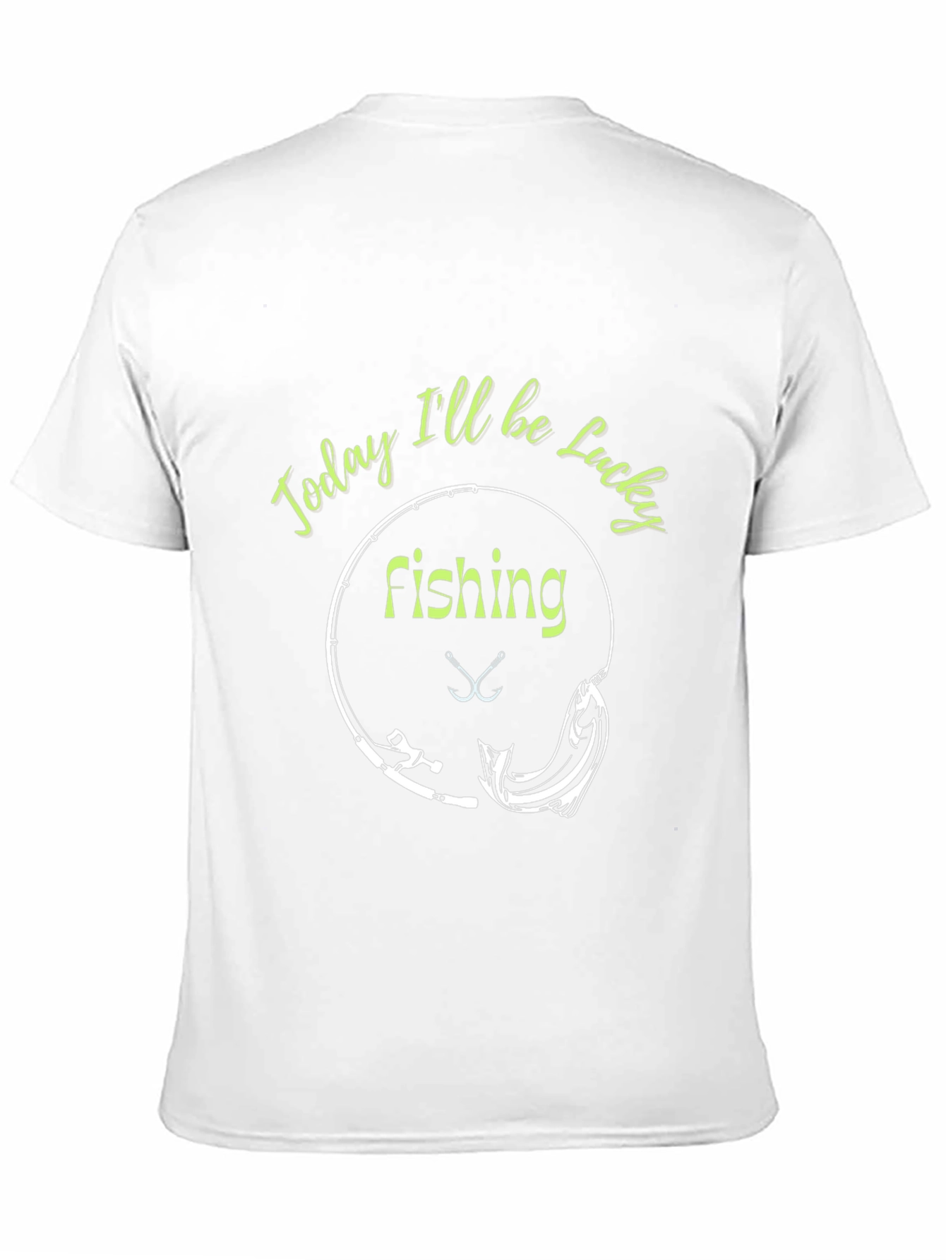 Black Lucky Fishing Tee - Black Graphic T-Shirt view 11