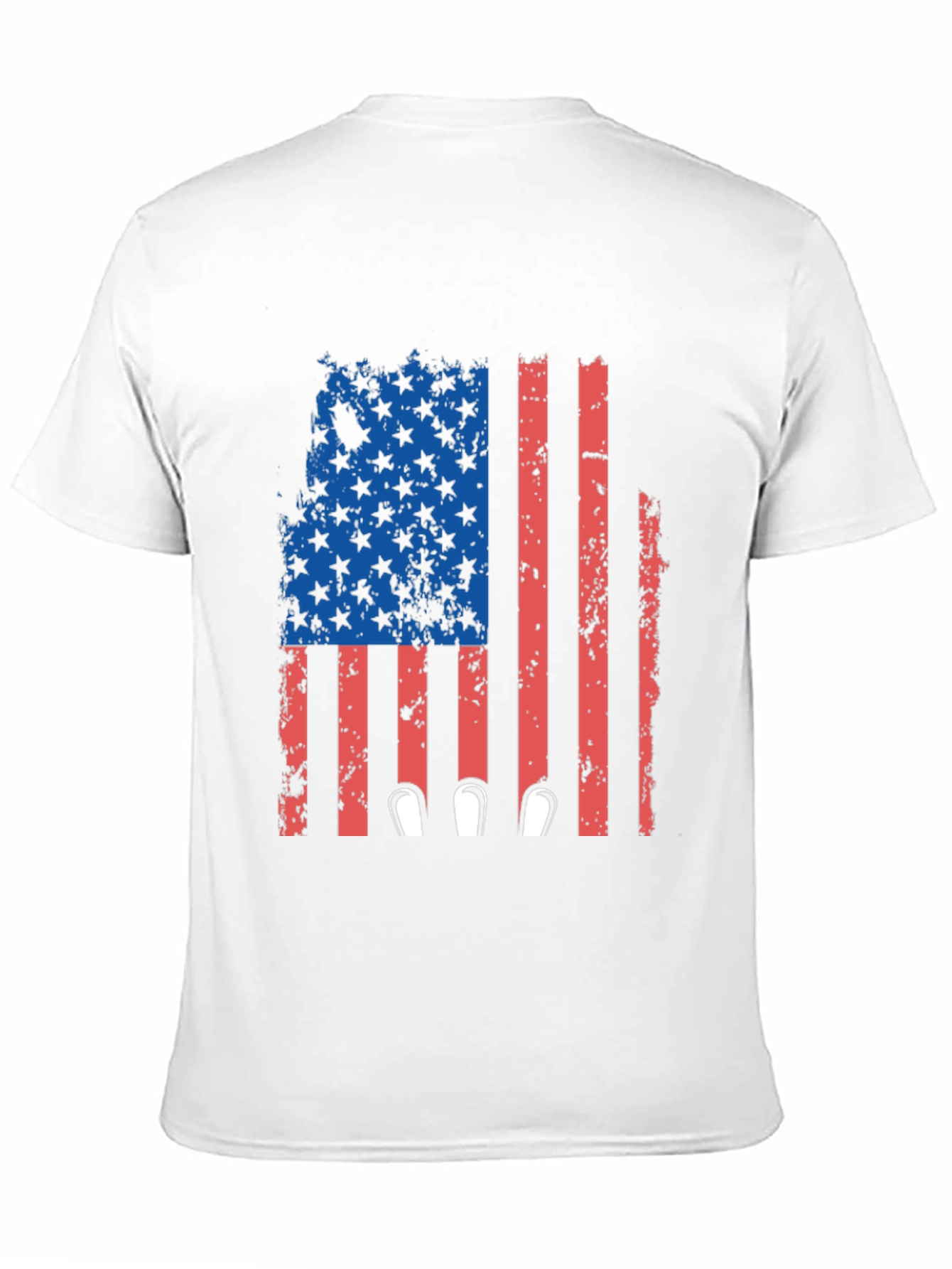 Black Patriotic Flag Bowling T-Shirt view 11