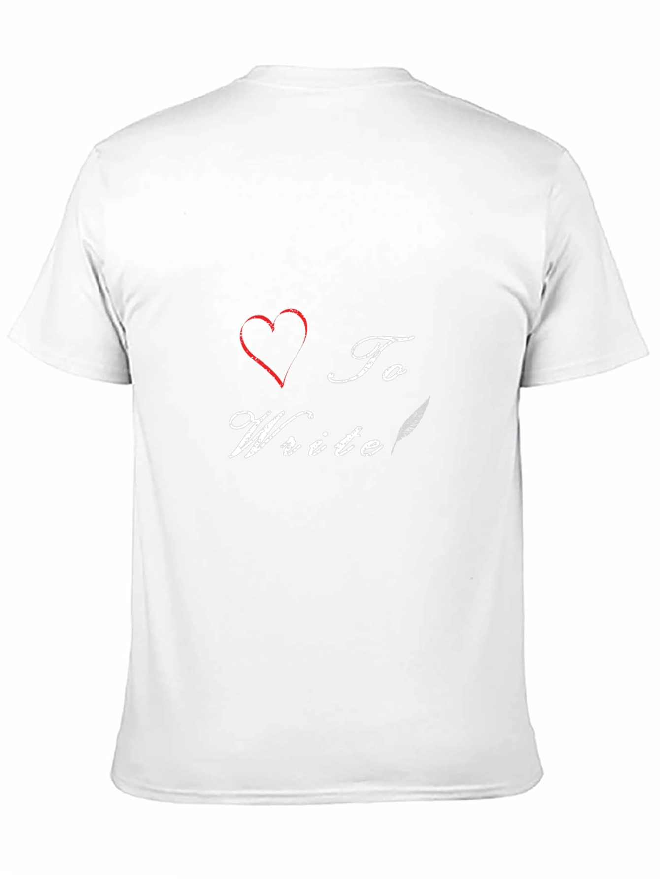 Black I Heart To Write T-Shirt - Black view 11