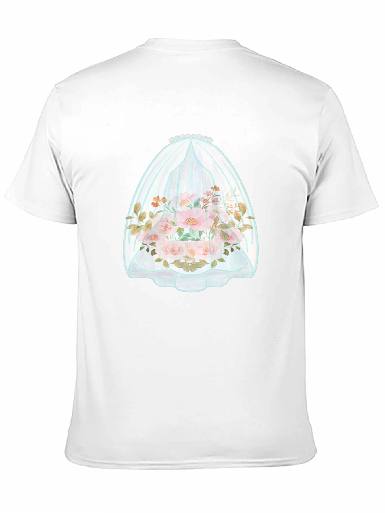 Floral Bouquet in Veil Graphic Tee - 11