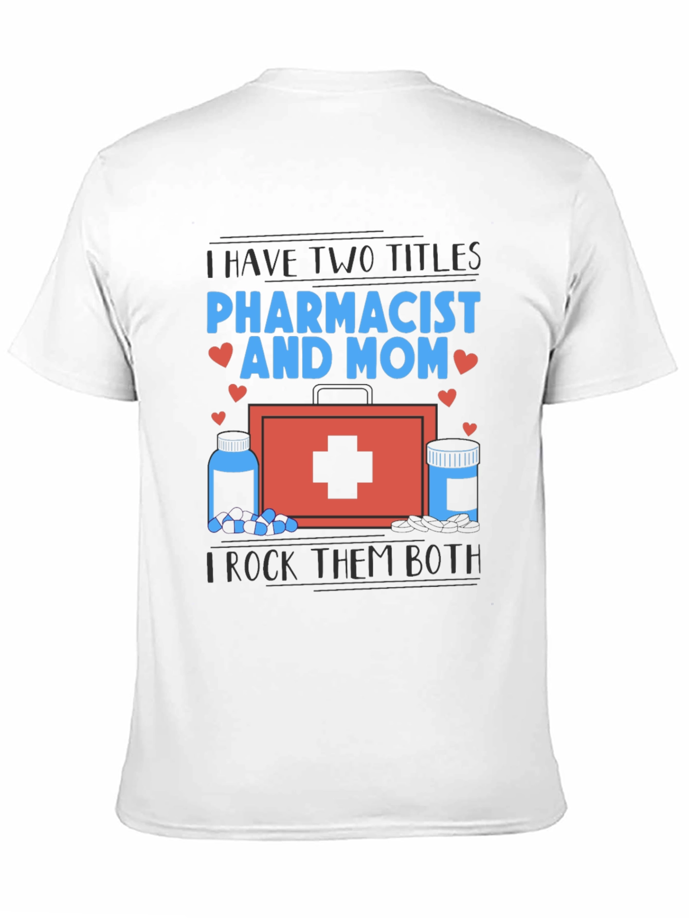 Black Pharmacist Mom T-Shirt - I Rock Them Both view 11