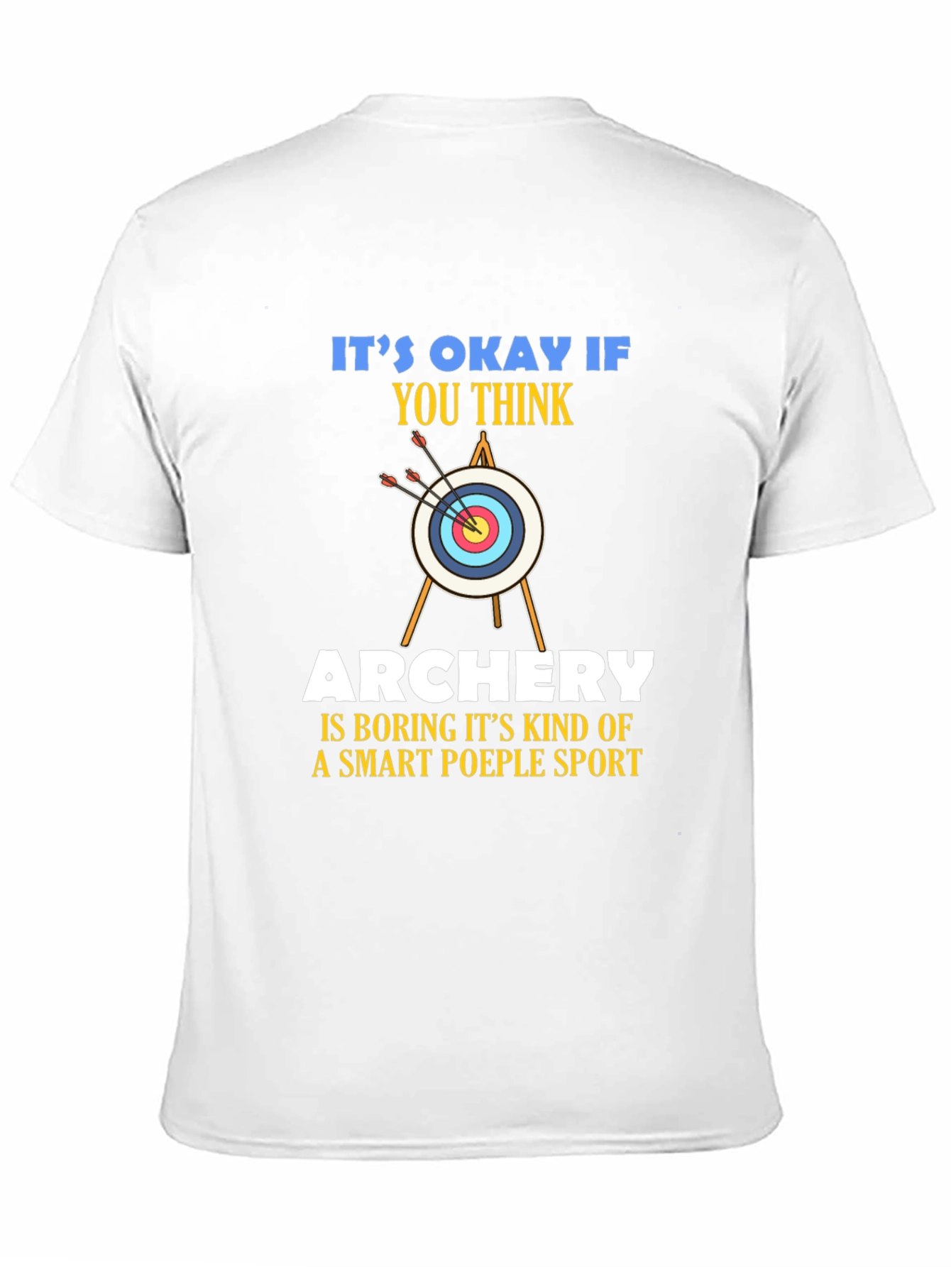 Black Archery Smart People Sport T-Shirt view 11