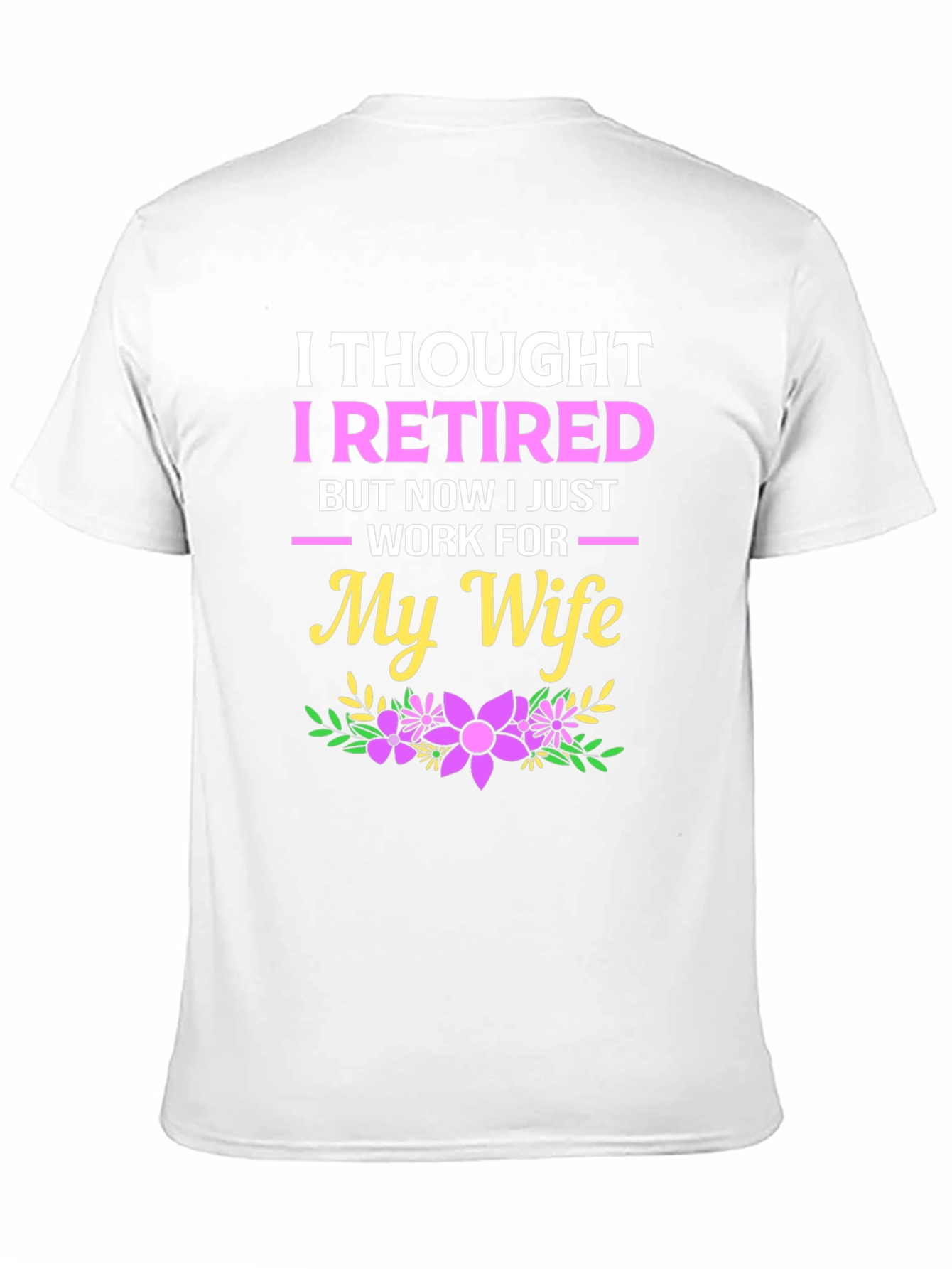 Black Retired Funny Graphic T-Shirt view 11