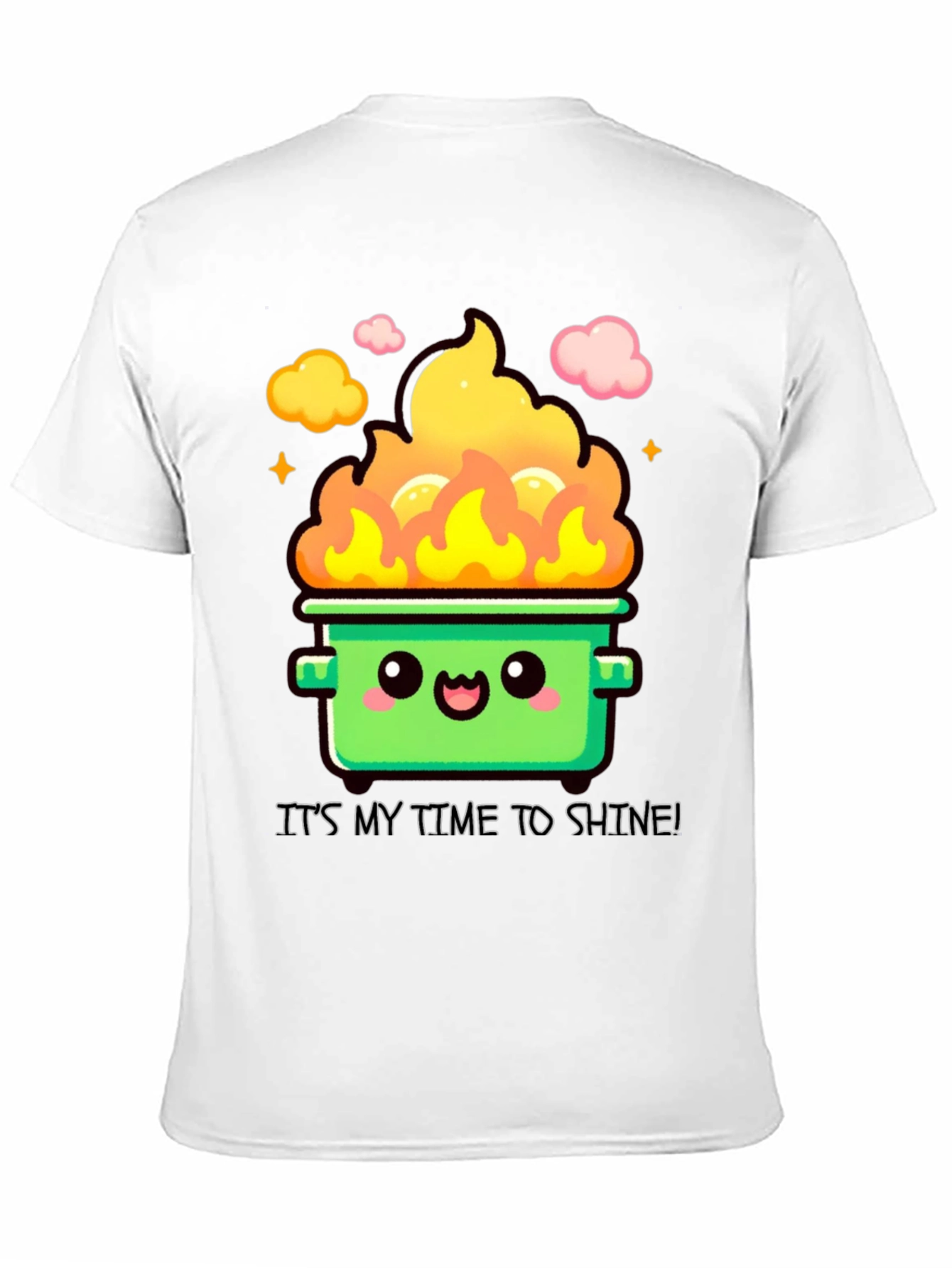 Black Dumpster Fire Time to Shine T-Shirt view 11
