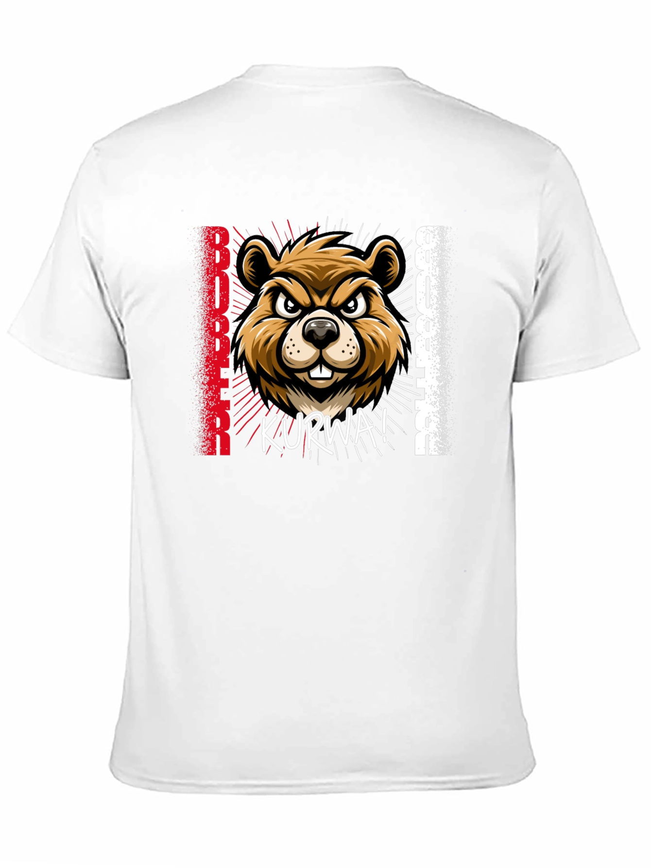 Black Bóbr Kurwa! Beaver T-Shirt - Funny Polish Pride view 11
