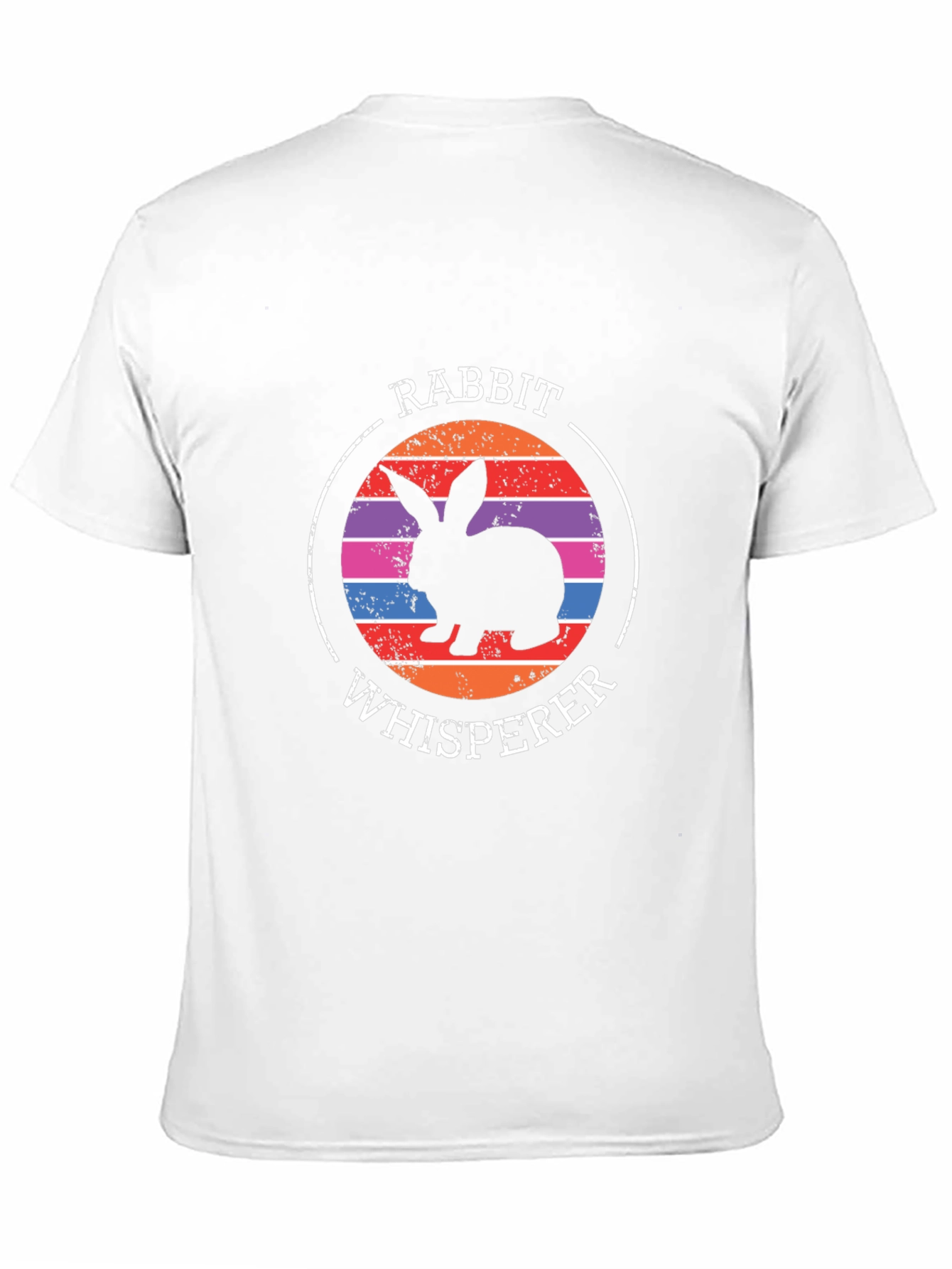 Black Rabbit Whisperer Graphic Tee - Unisex Black T-Shirt view 11