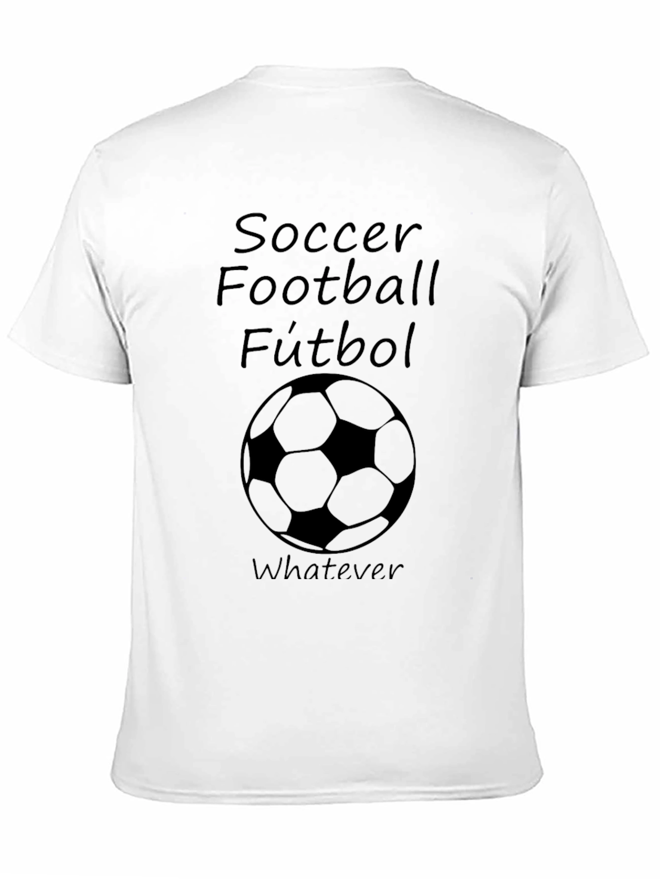 Black Soccer Football Fútbal T-Shirt view 11