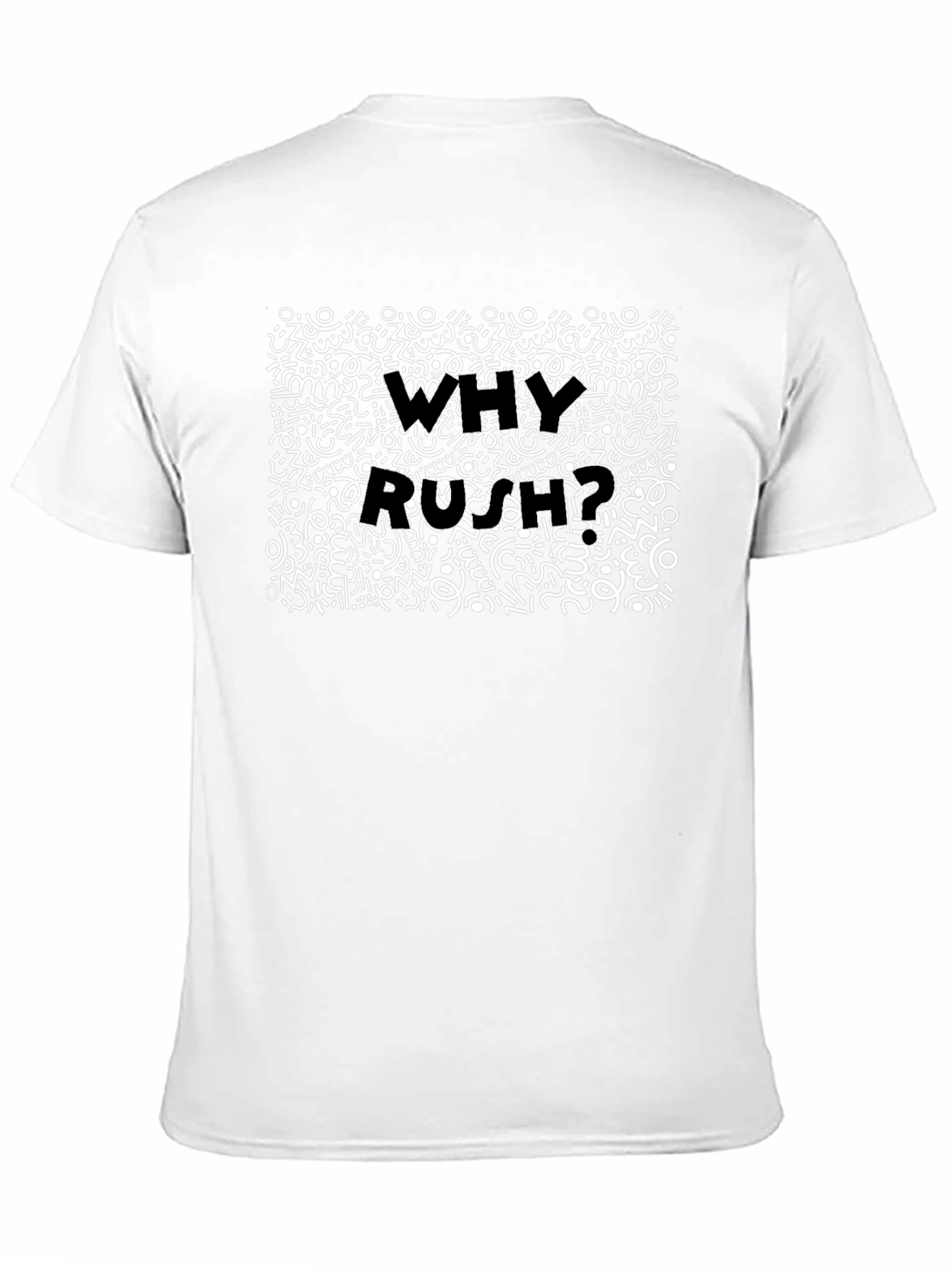 Black Why Roar? Doodle Graphic Tee view 11