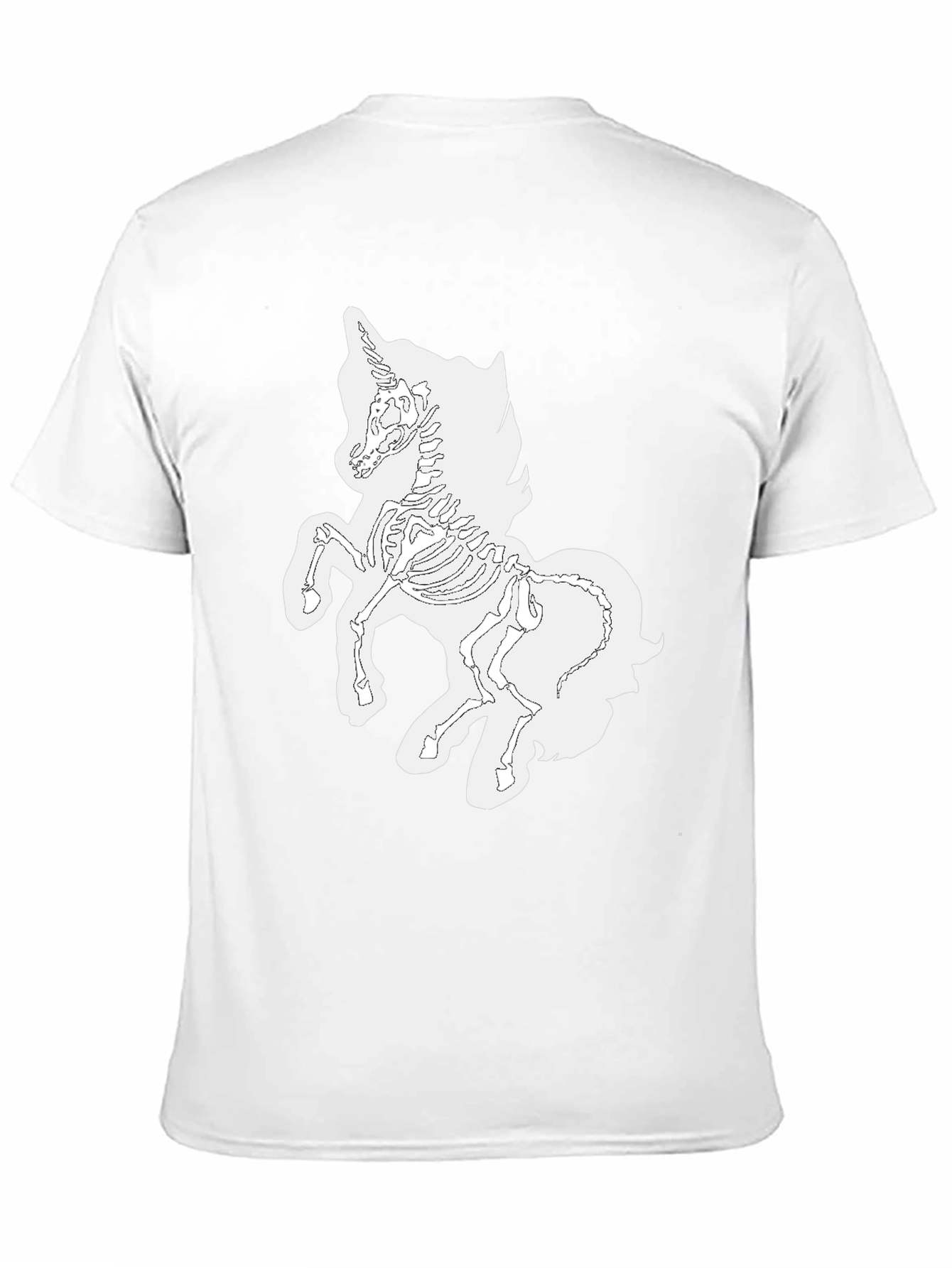 Black Unicorn Skeleton Graphic Tee - Black T-Shirt view 11