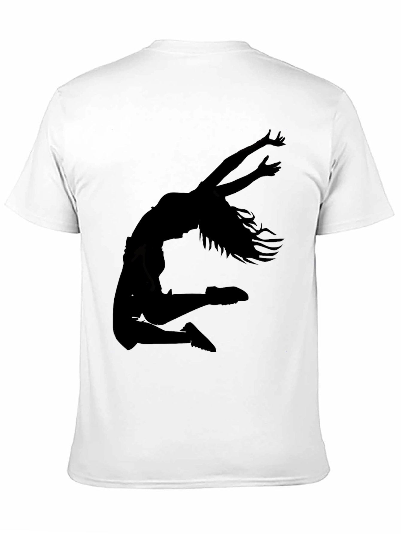 Black Silhouette Dancer Graphic Tee - Stylish Comfort view 11