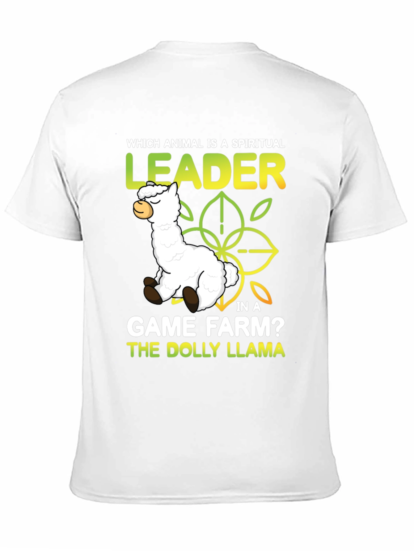 Black Dolly Llama Funny Graphic T-Shirt view 11