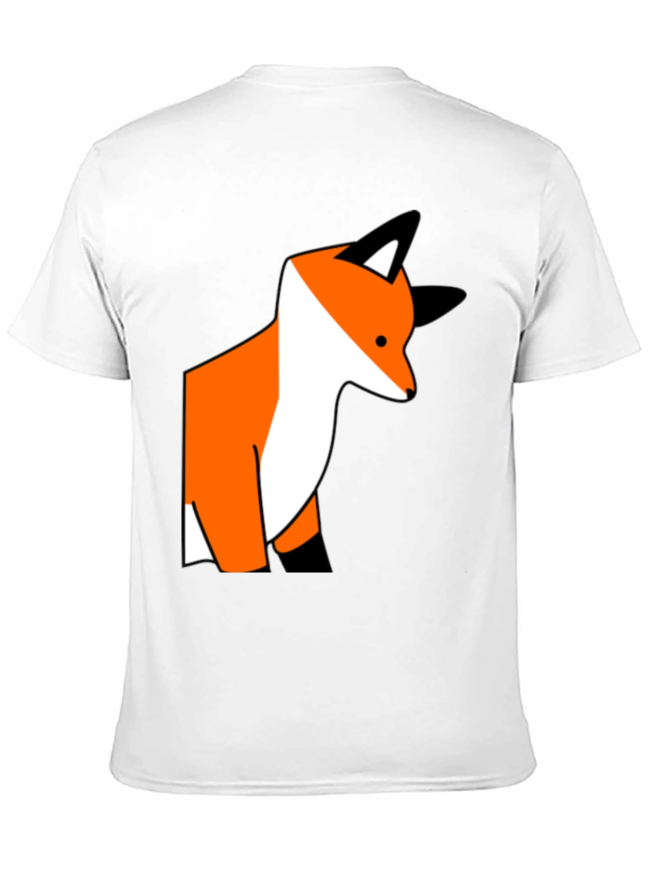 Black Fox Graphic Print Black T-Shirt view 11
