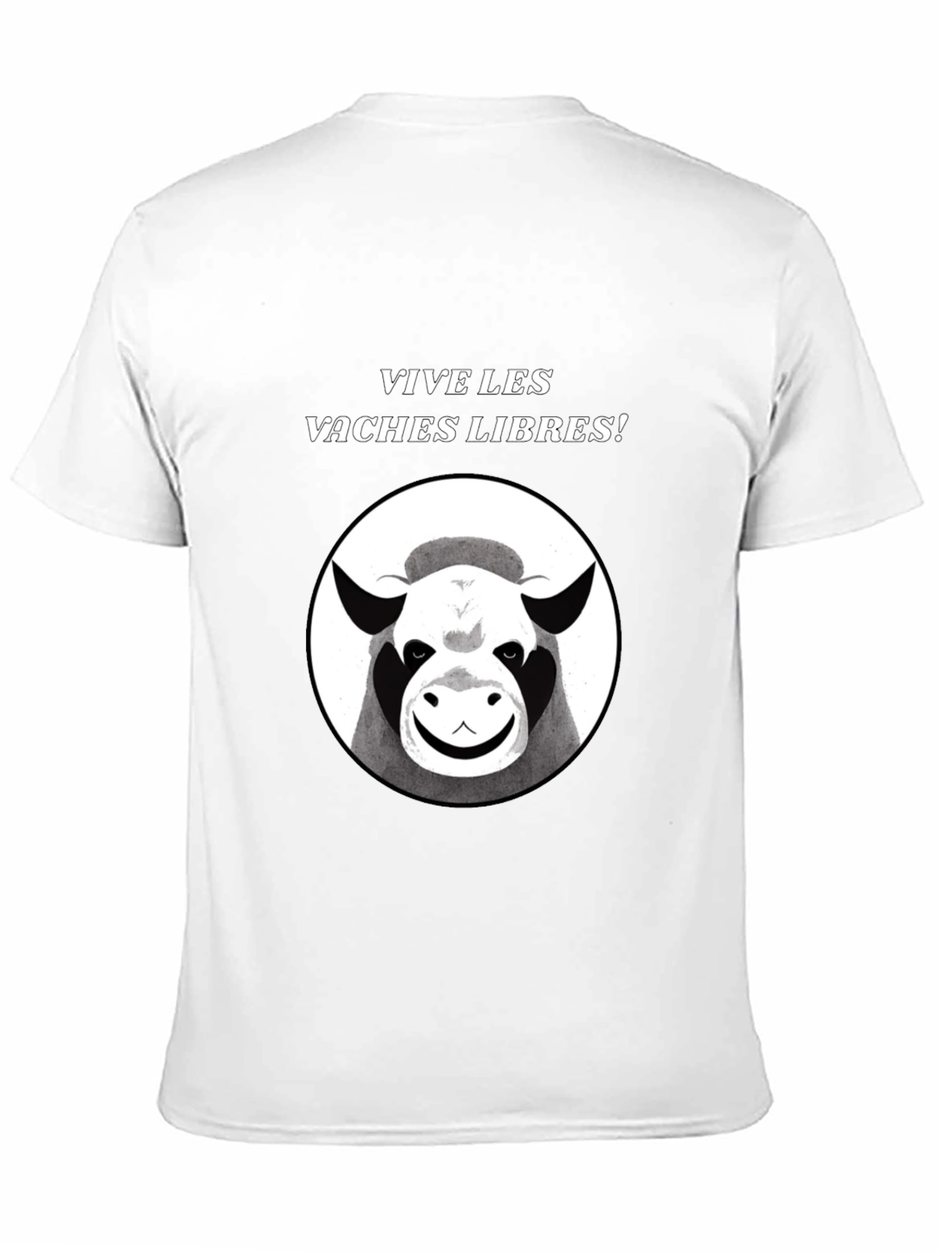 Black Vive Les Vaches Libres! Graphic Tee view 11