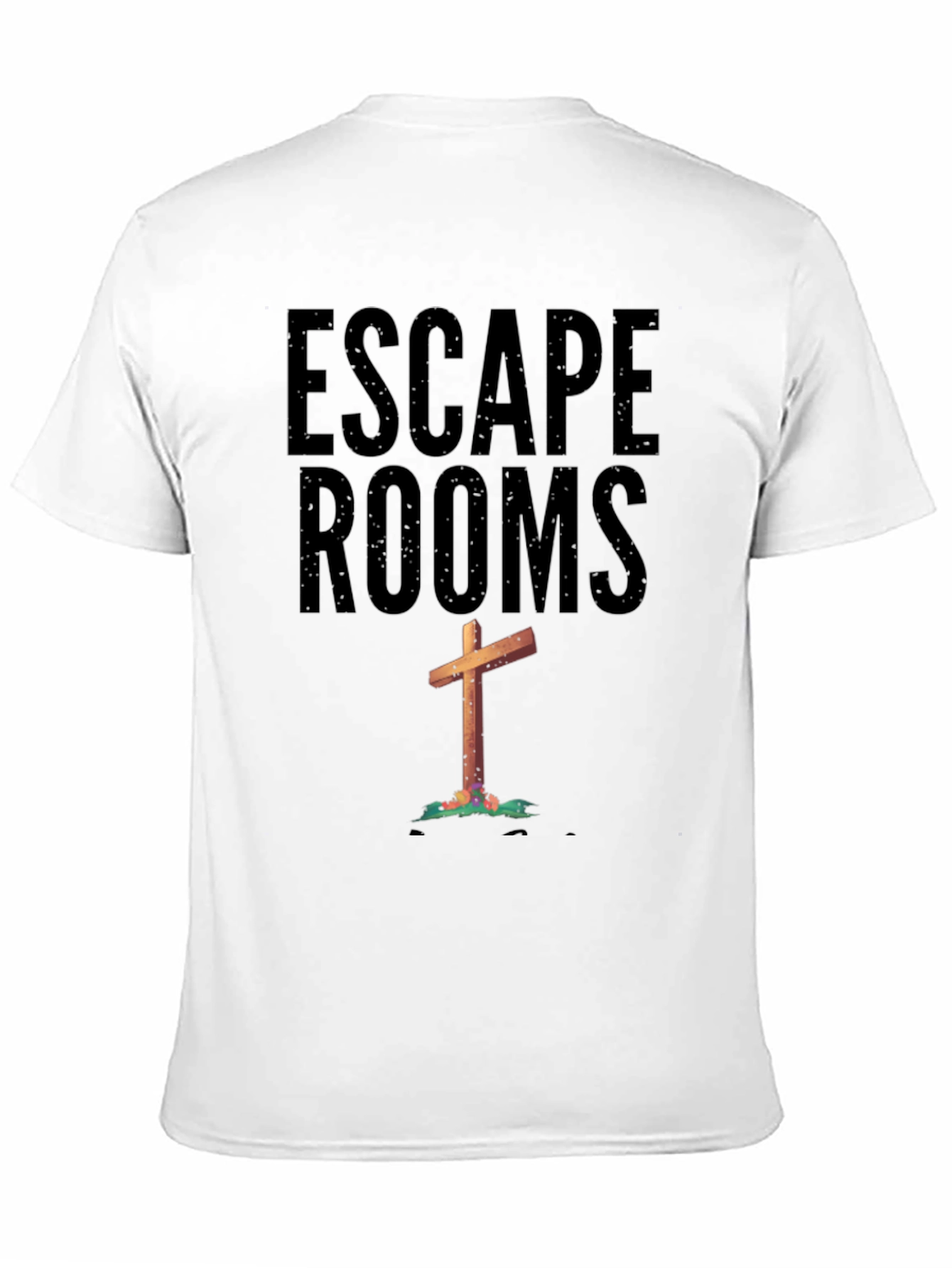 Black Escape Rooms Cross Graphic Tee view 11