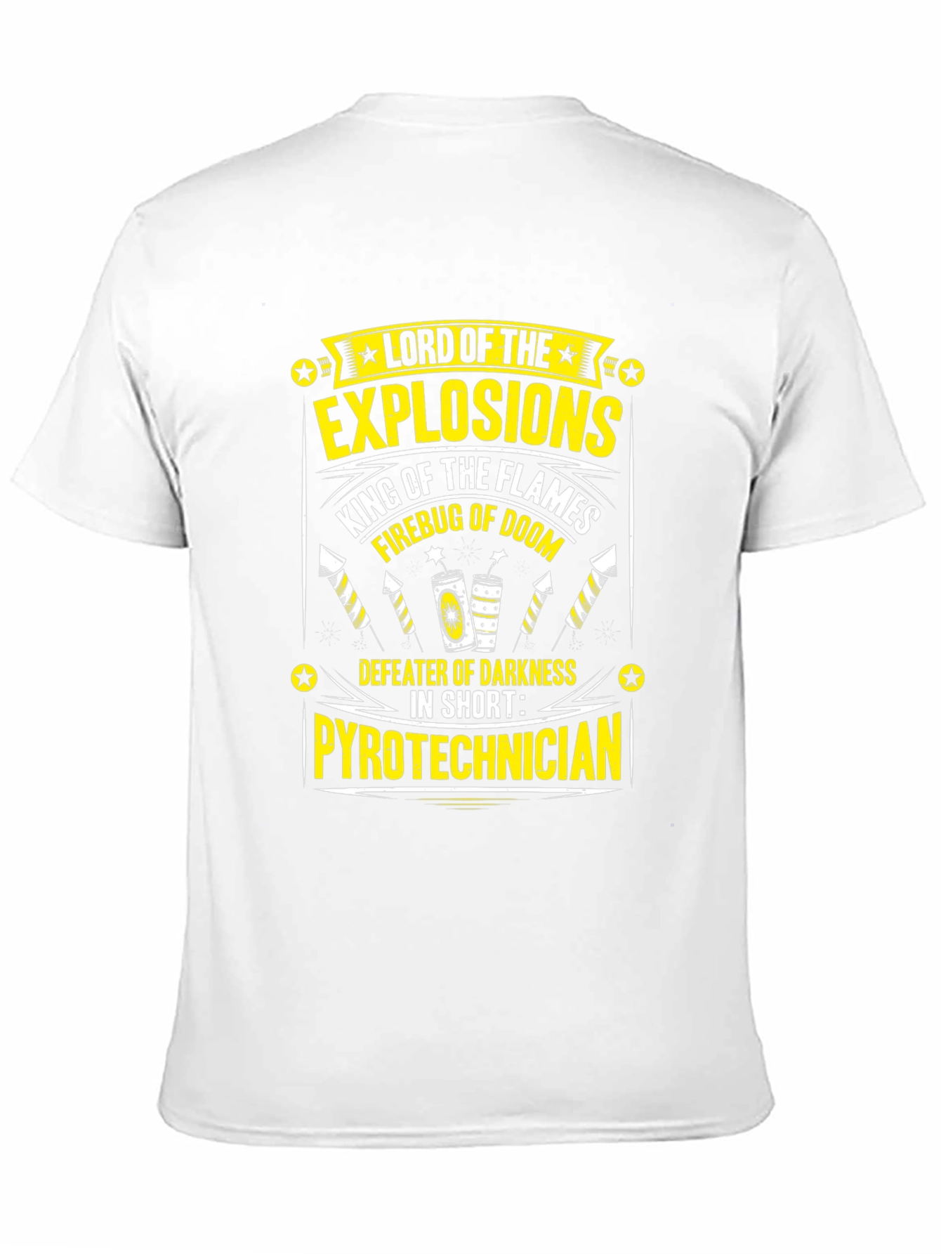 Black Lord of Explosions Pyrotechnician T-Shirt view 11