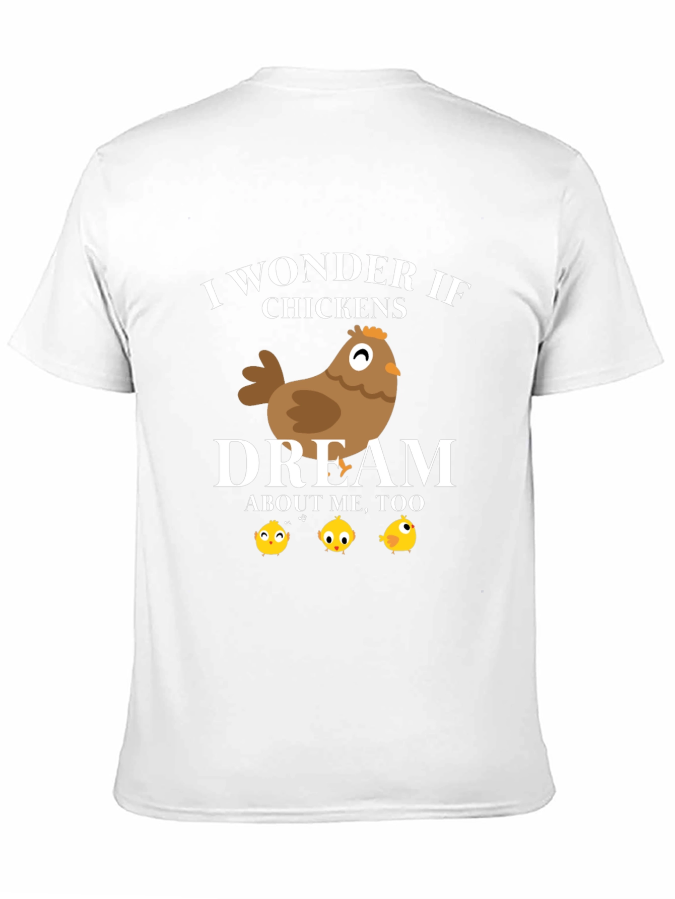 Black Funny Chicken Dream Graphic T-Shirt view 11