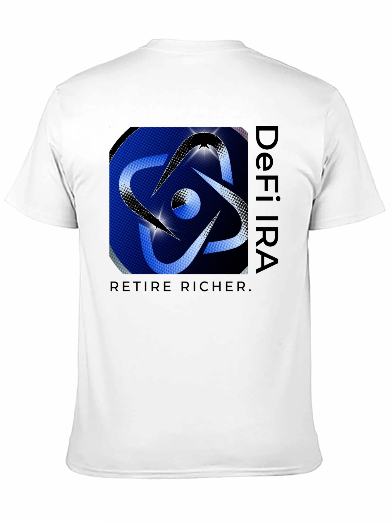 Black DeFi IRA Retire Richer Black T-Shirt view 11