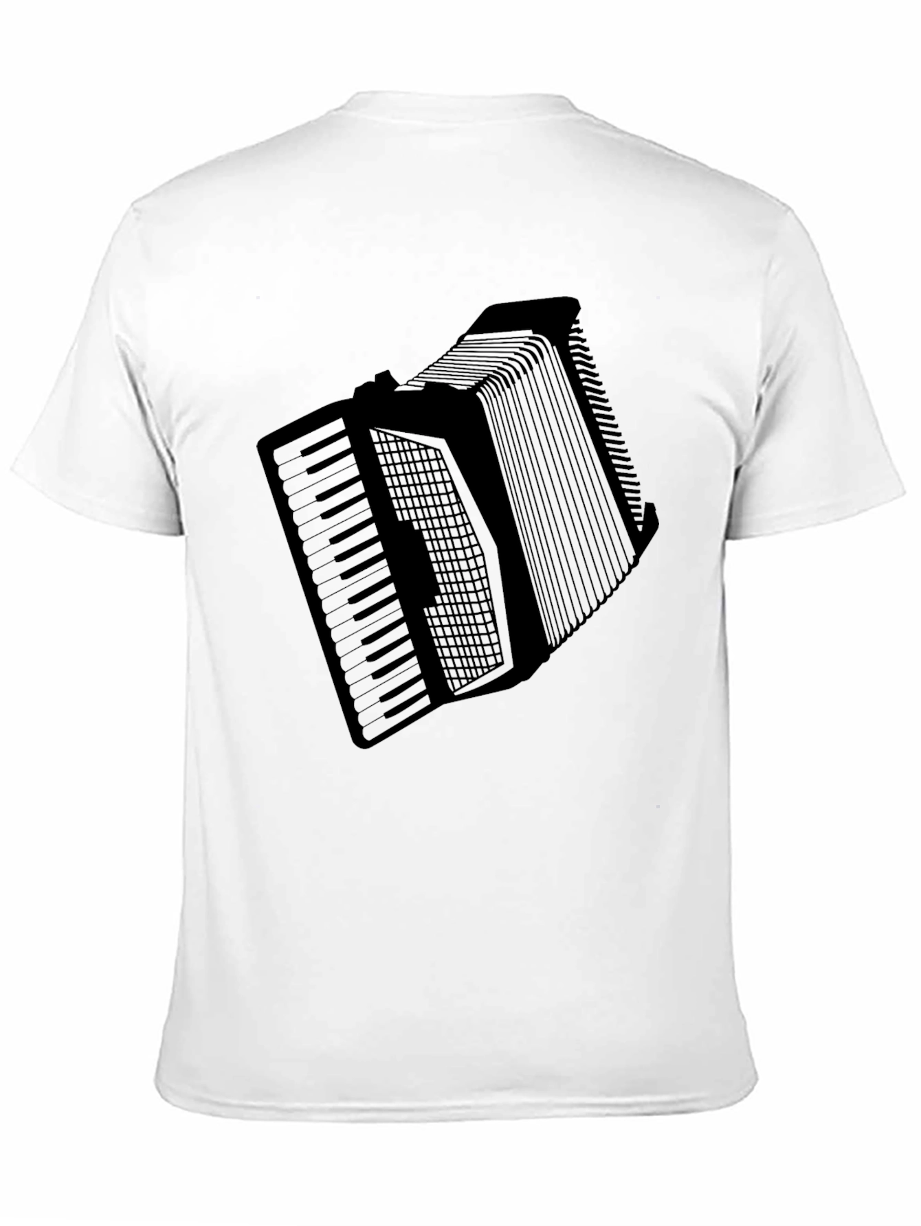 Black Accordion T-Shirt - Musician Novelty Tee view 11