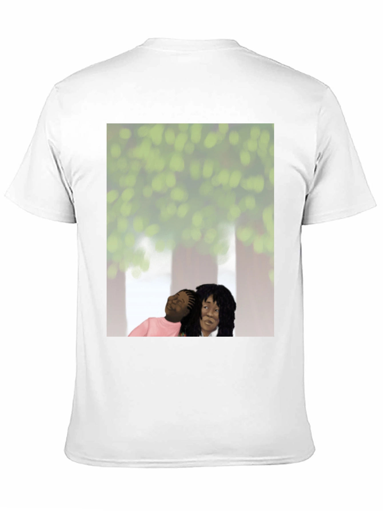Black Unique Graphic Tee - Embracing Love view 11