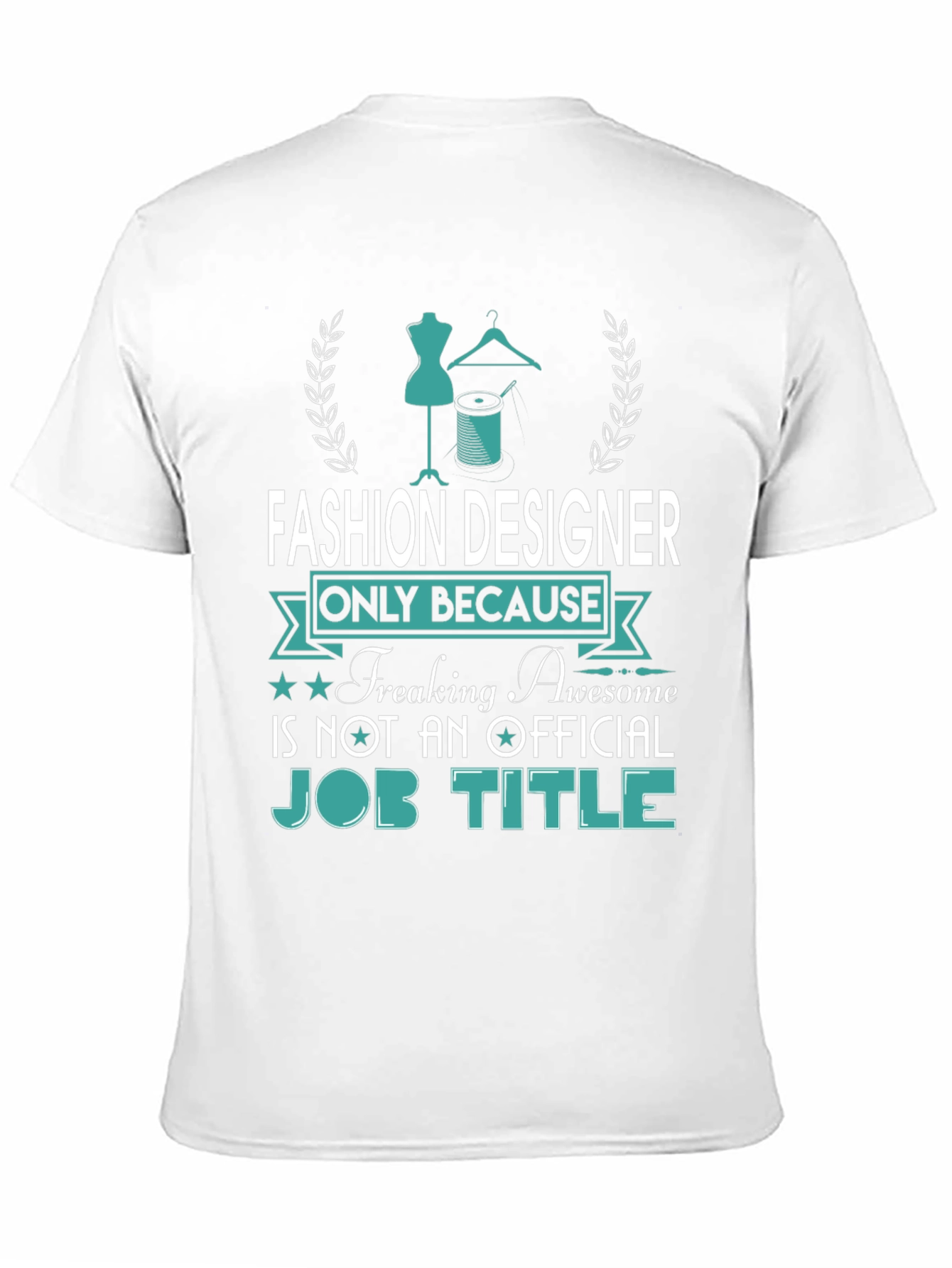 Black Fashion Designer Awesome Job Title Tee view 11