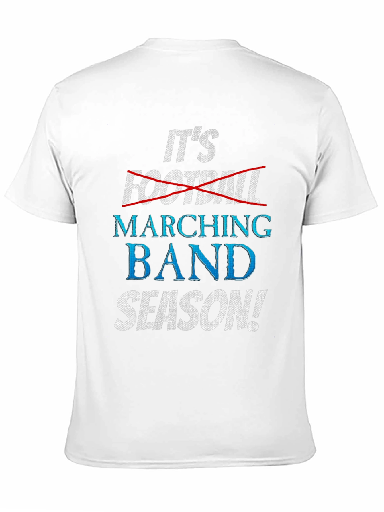 Black Marching Band Season T-Shirt - It's Not Football! view 11