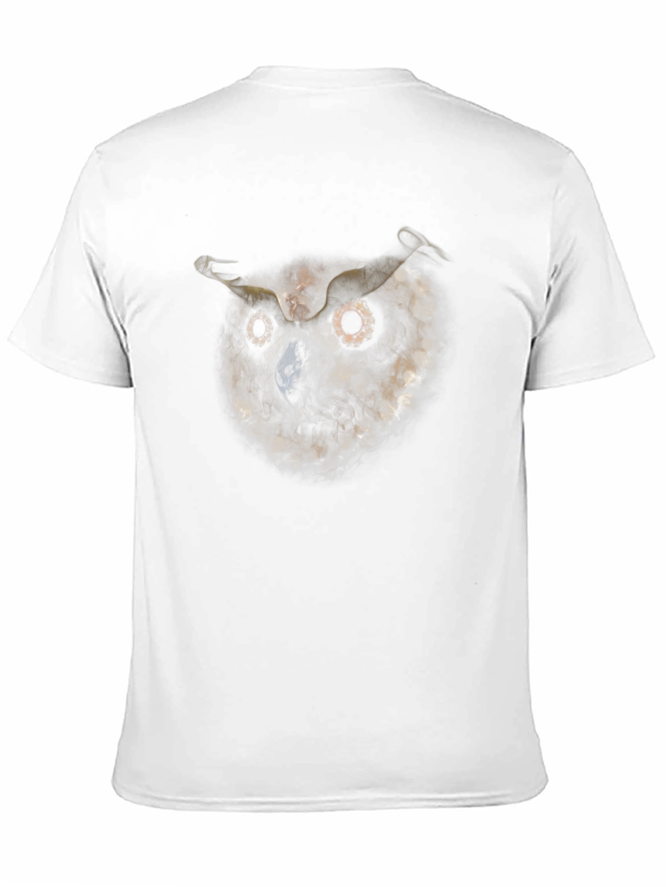 Black Owl Smoke Art Black T-Shirt view 11