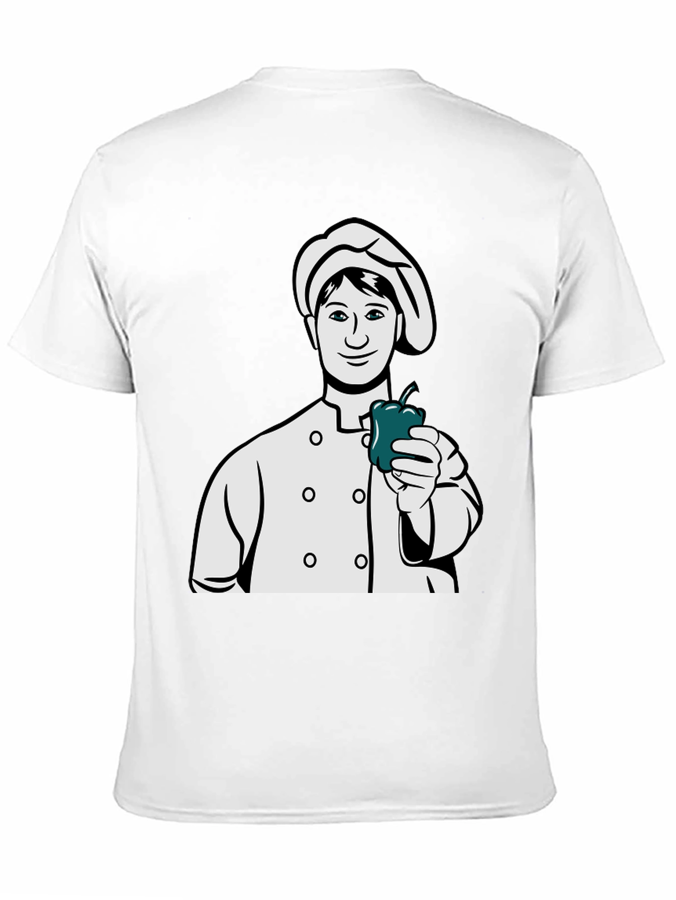 Black Chef Pepper Graphic T-Shirt view 11