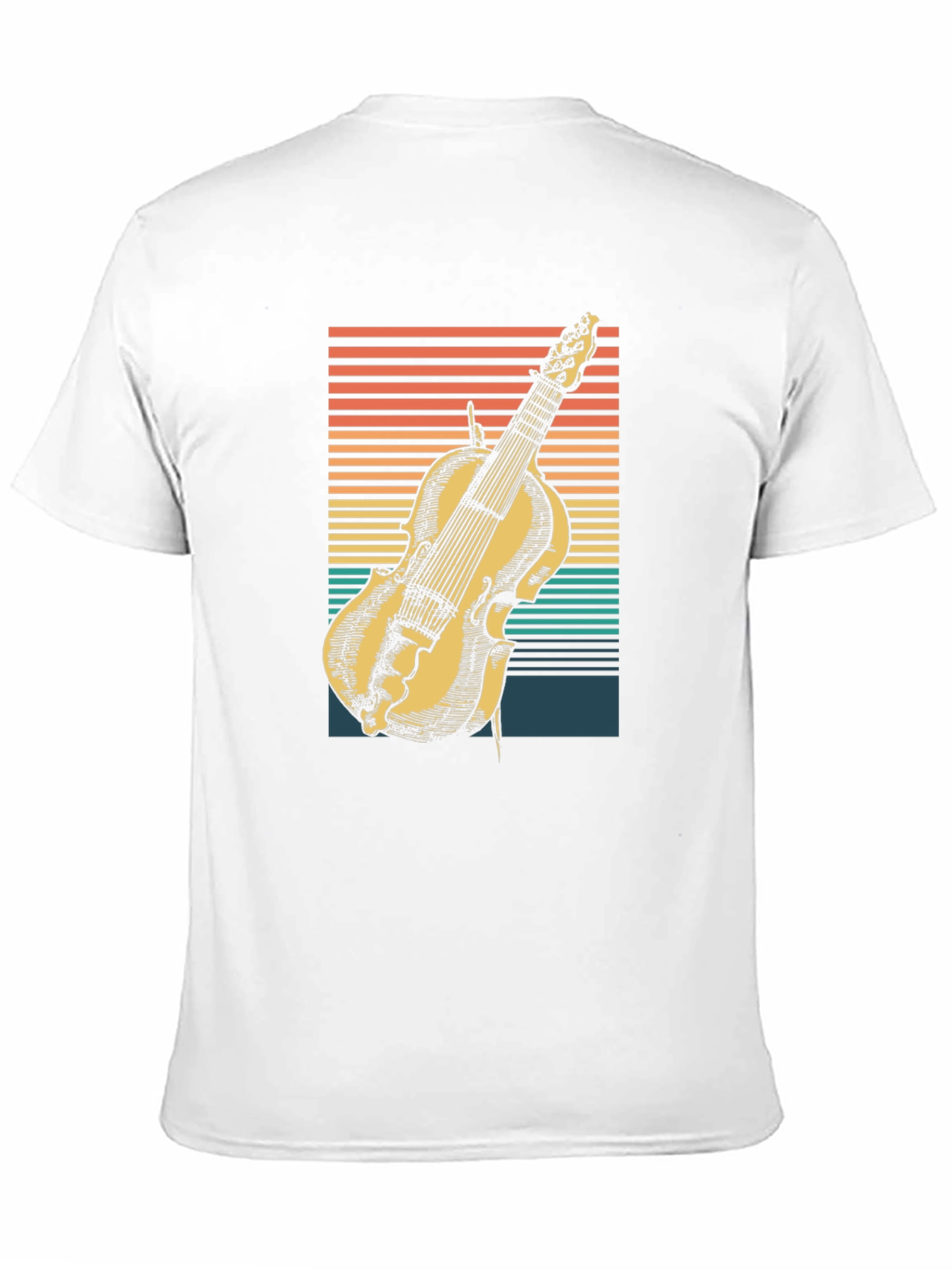 Black Vintage Violin T-Shirt - Retro Music Lover Tee view 11