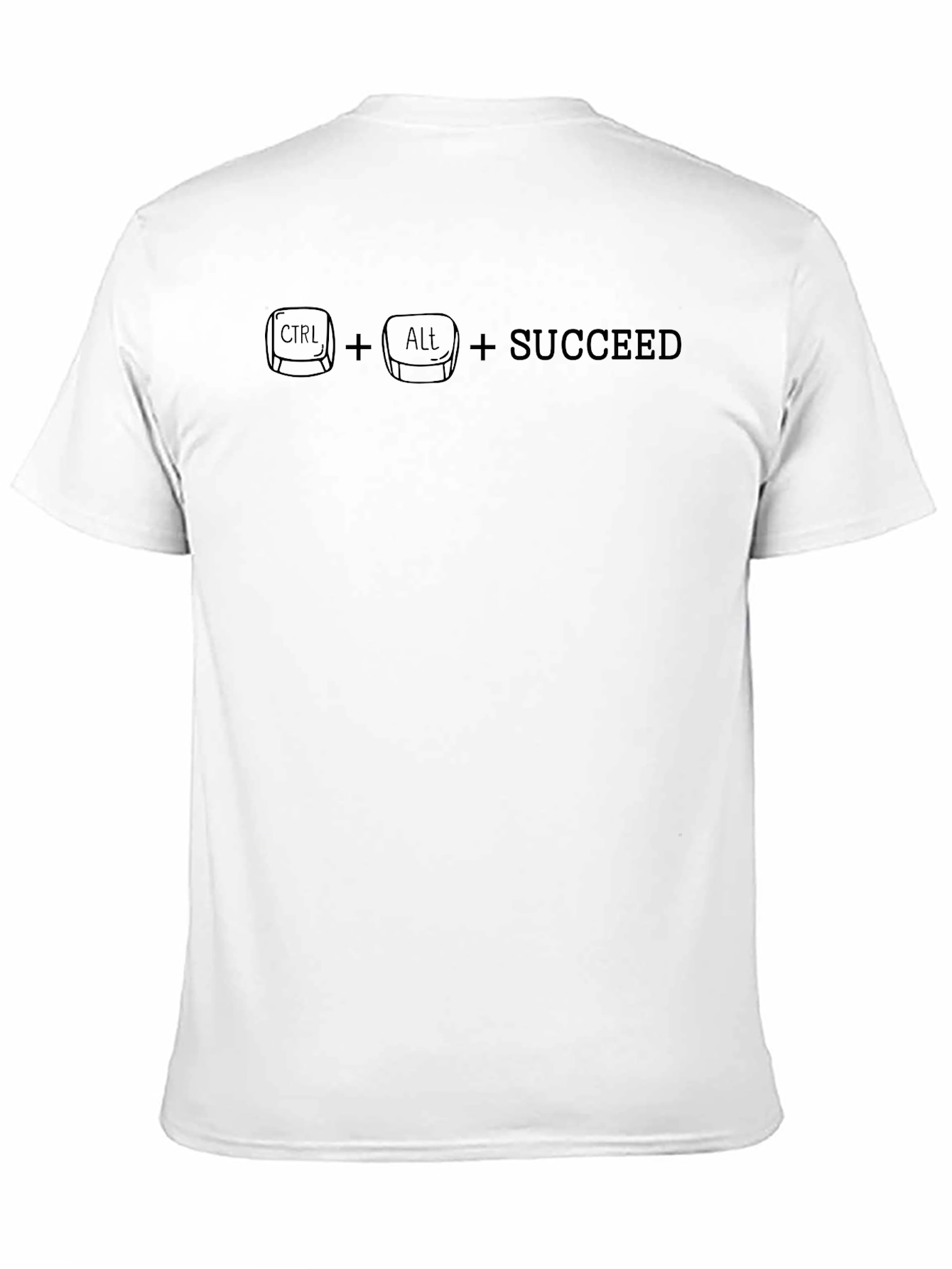 Black Ctrl + Alt + Succeed Black Graphic Tee view 11