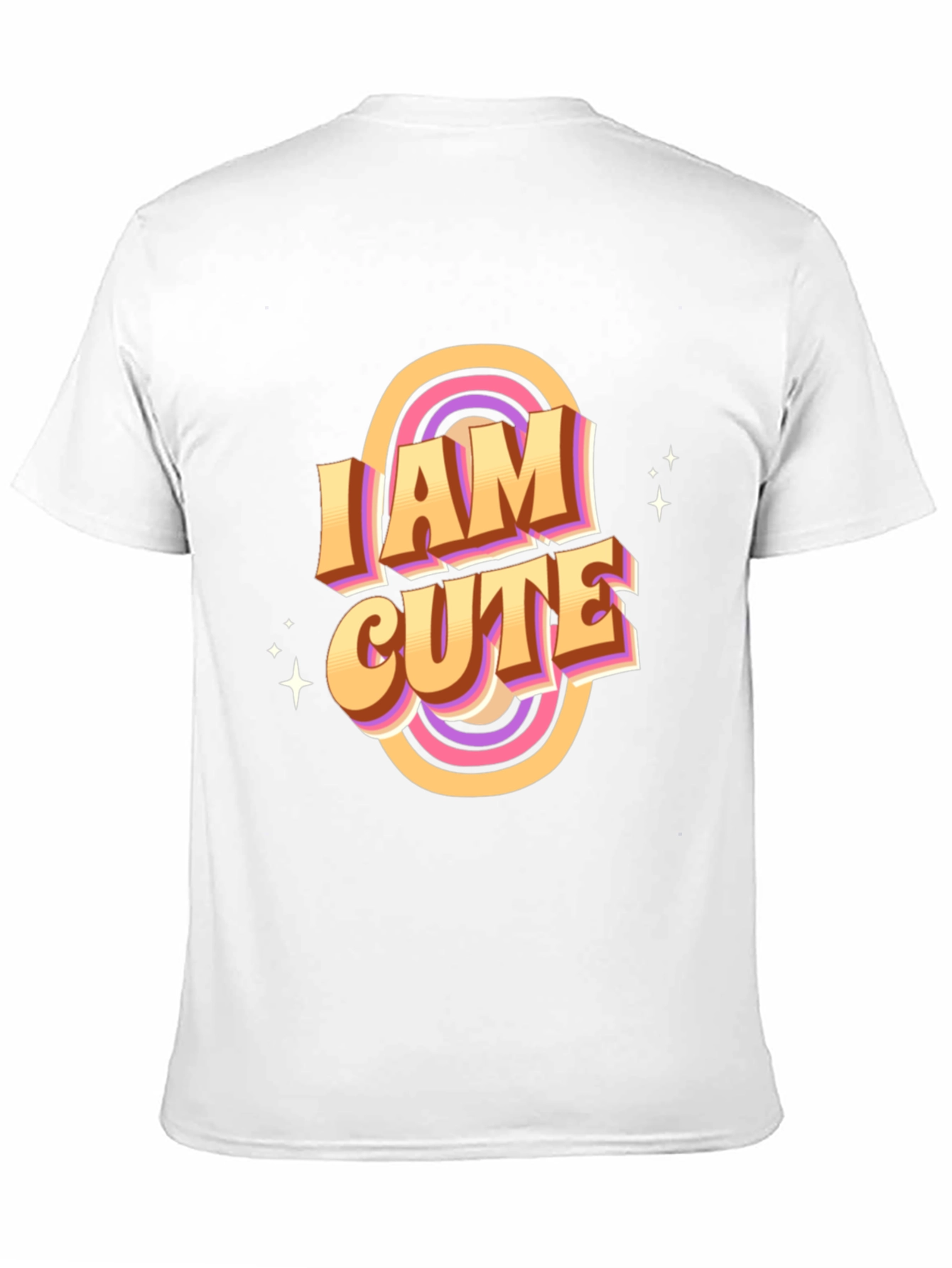 Black I Am Cute Graphic T-Shirt - Retro Style view 11