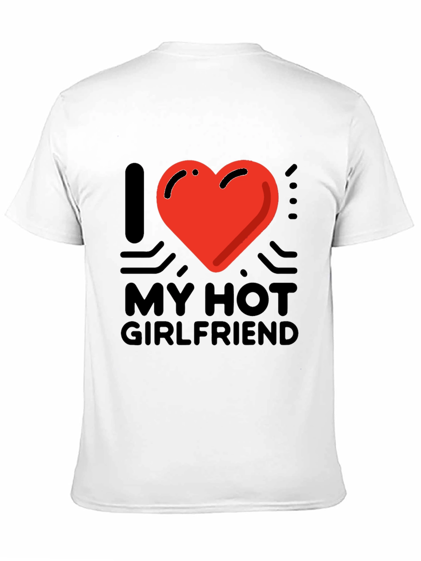 Black I Heart My Hot Girlfriend Graphic Tee - Black view 11