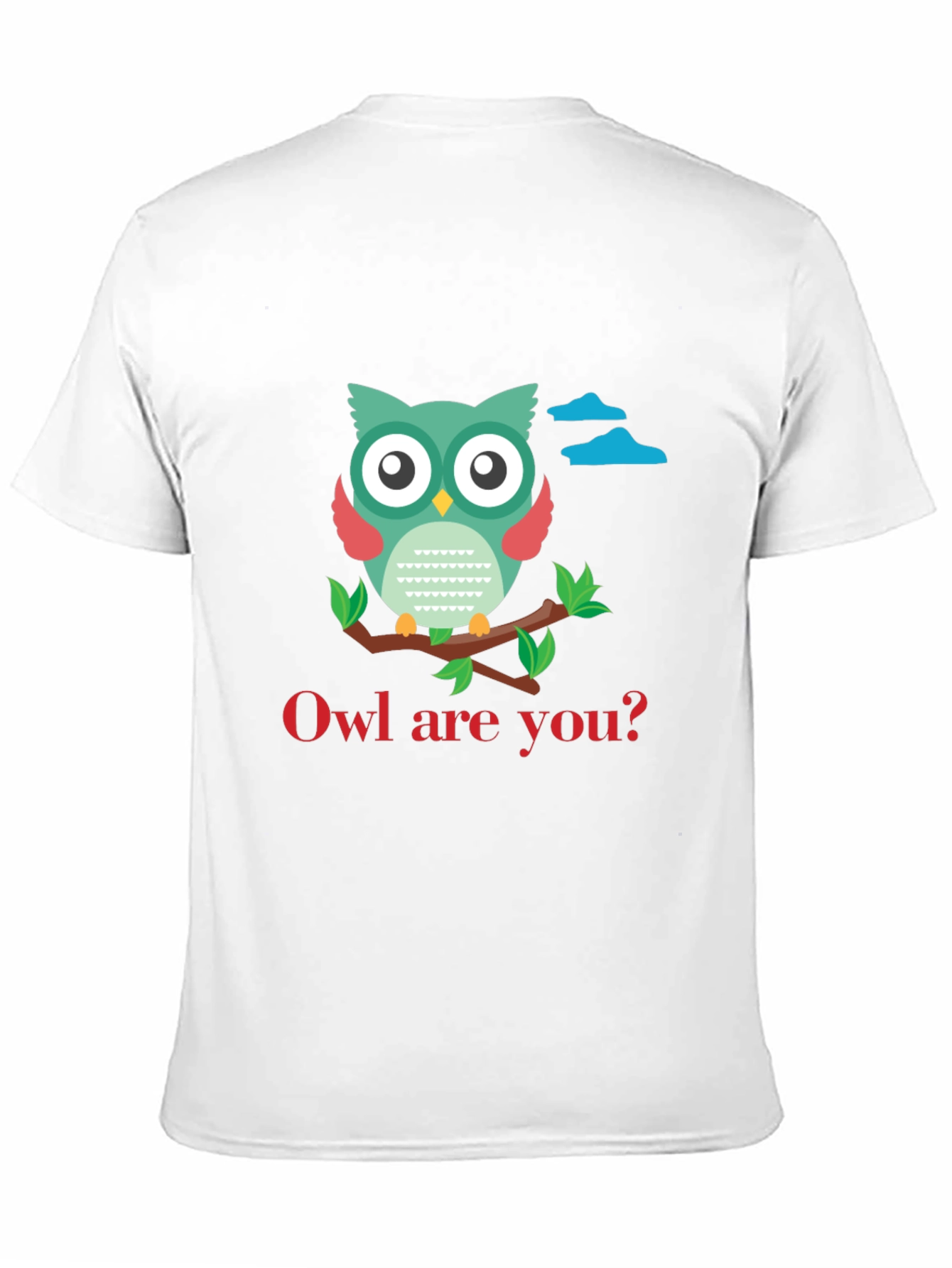 Black Owl Are You T-Shirt - Cute Graphic Tee view 11