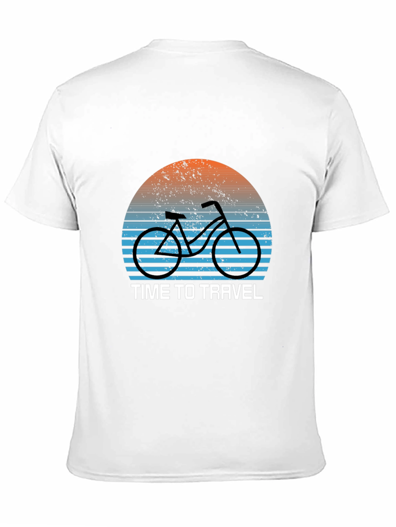 Black Time to Travel Bike Graphic T-Shirt view 11