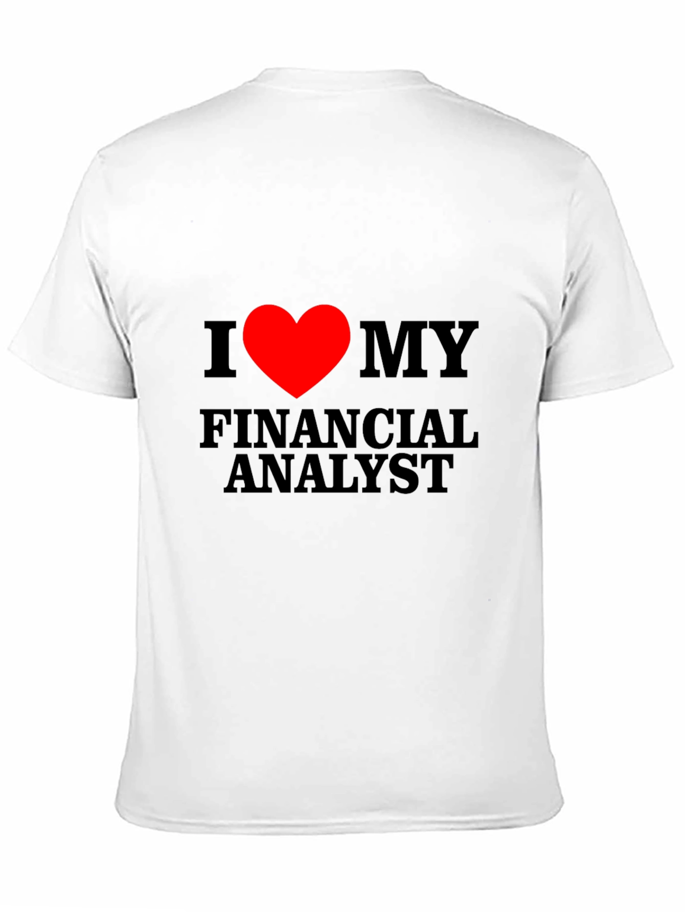 Black I Heart My Financial Analyst T-Shirt view 11