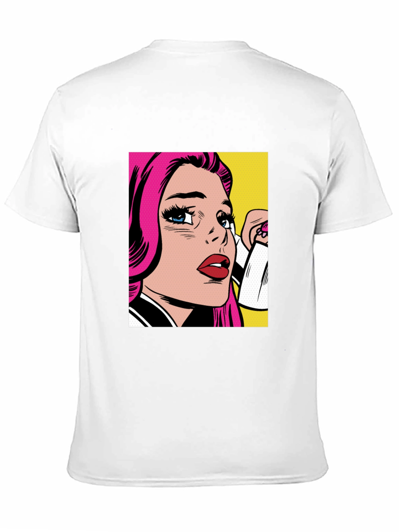 Black Pop Art Graphic Black T-Shirt view 11