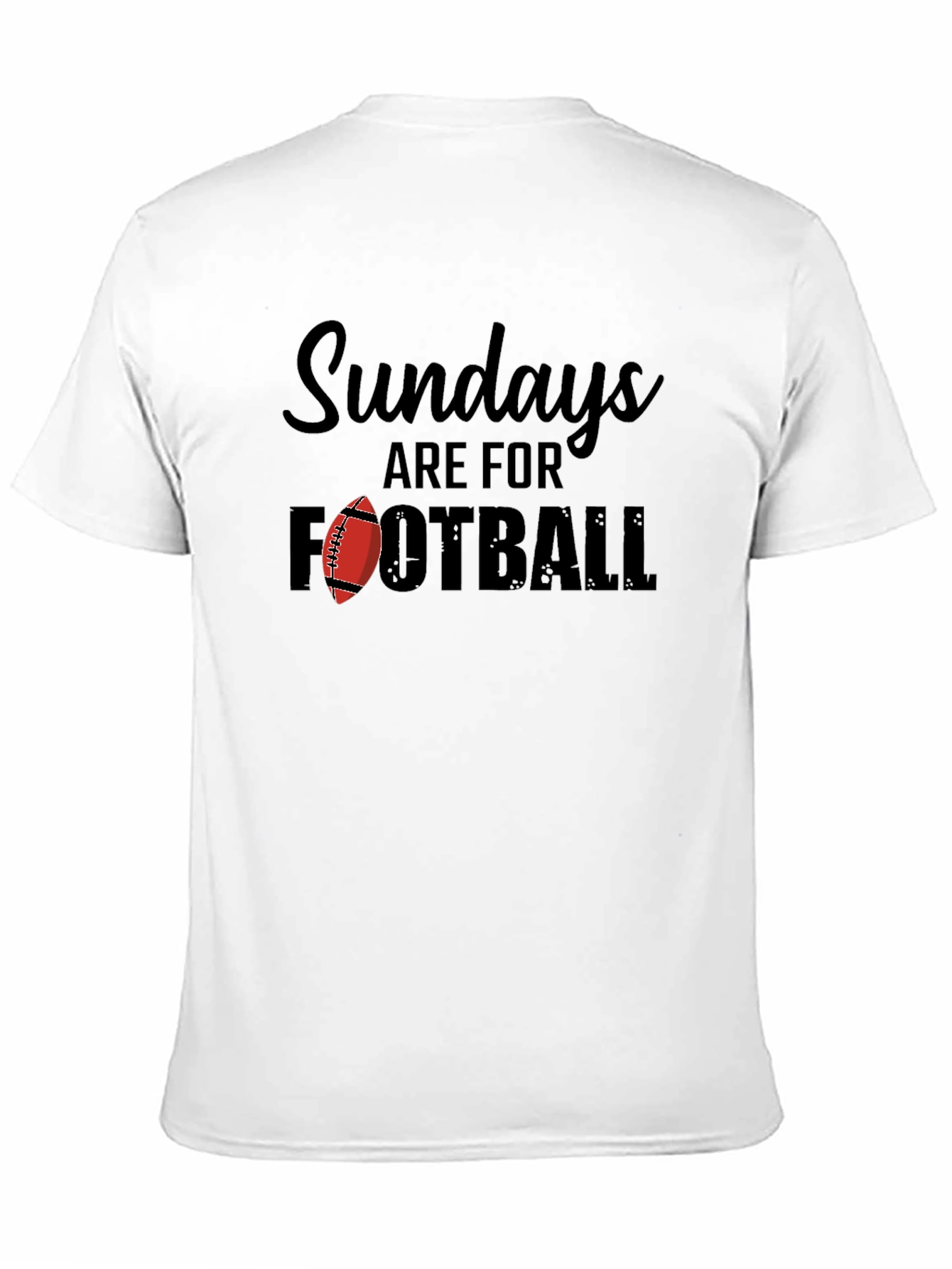 Black Sundays are for Football Graphic Tee view 11