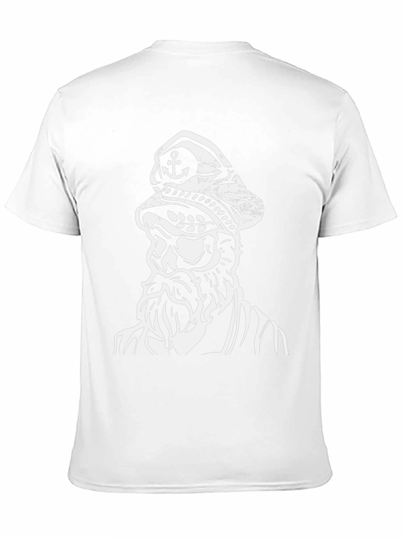 Black Nautical Captain Graphic Black T-Shirt view 11