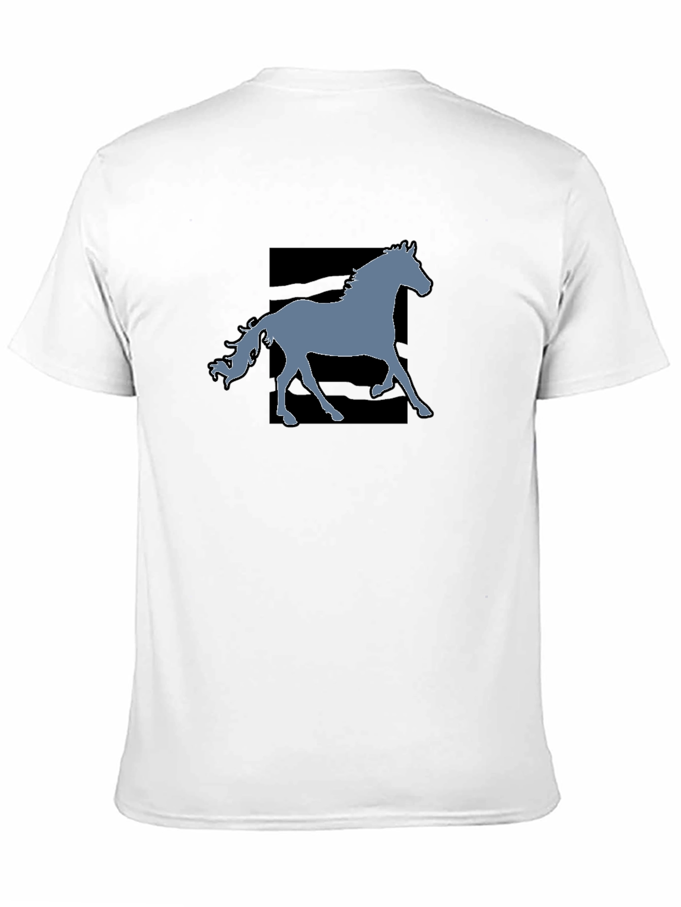 Black Black Horse Graphic Tee - Stylish Men's Casual T-Shirt view 11